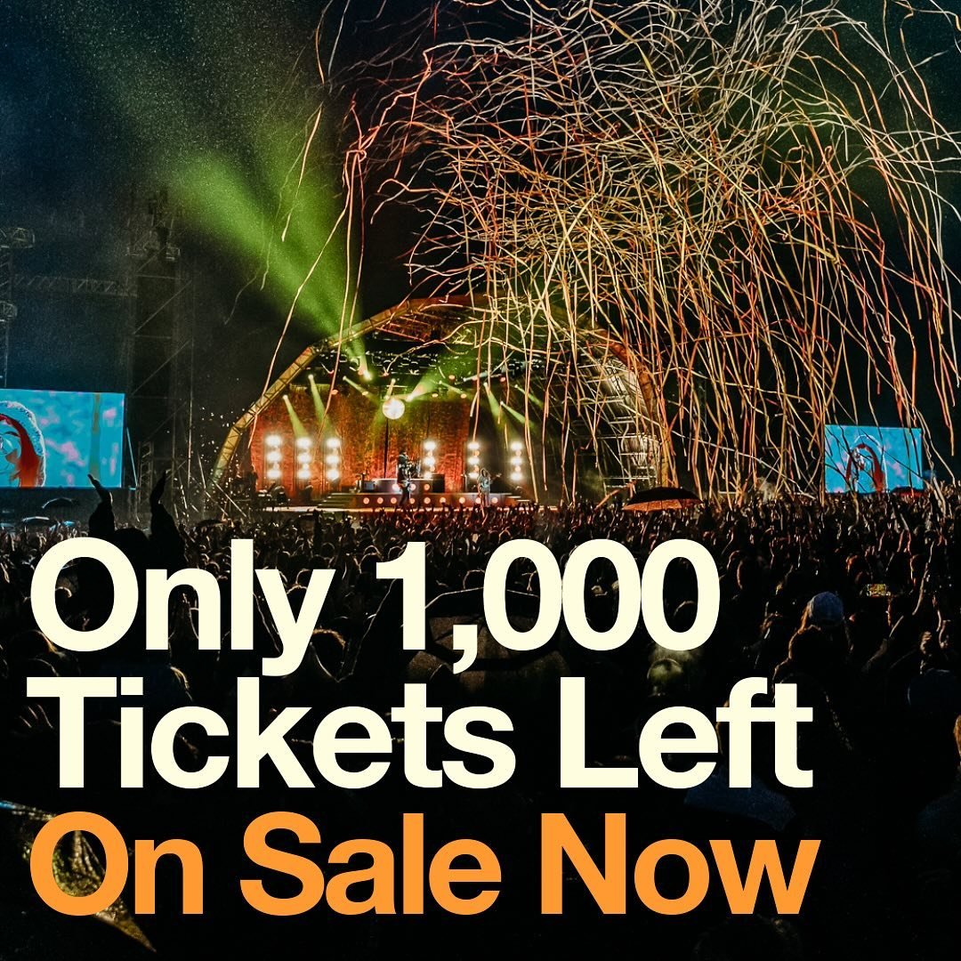 Less than one week to go, and less than 1,000 tickets left 😮&zwj;💨

We&rsquo;re MOMENTS AWAY from SELLING OUT 🔥 This isn&rsquo;t a sign, it&rsquo;s an order, you better RUN to the link in our bio now💥

📅 Sunday 26th May 2024