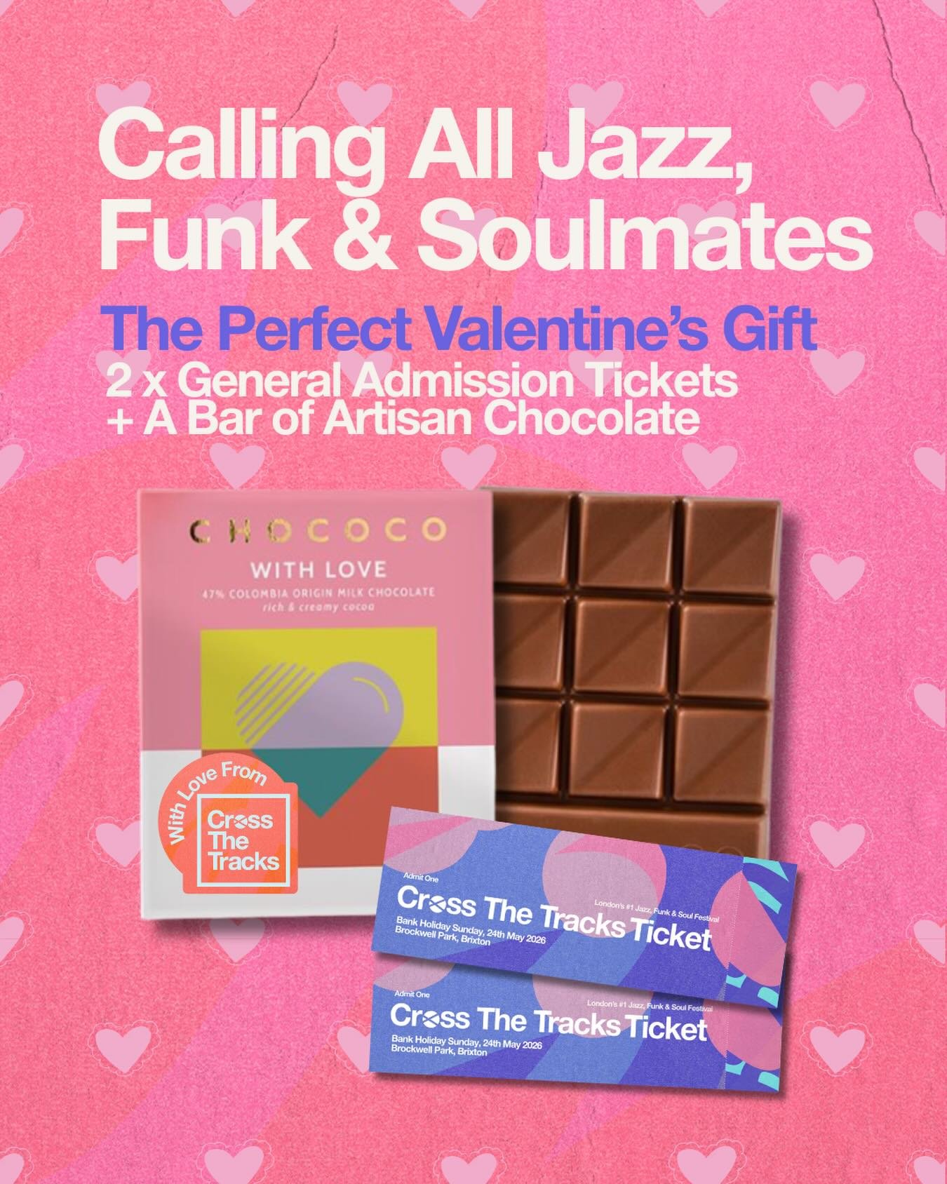 Roses are red, violets are blue we have the perfect gift bundle, especially for you x

Not only can you get your sweet one something sweet but also save a tenner when you buy a pair of tickets 

Don&rsquo;t miss the cheapest way to buy 2 tickets.