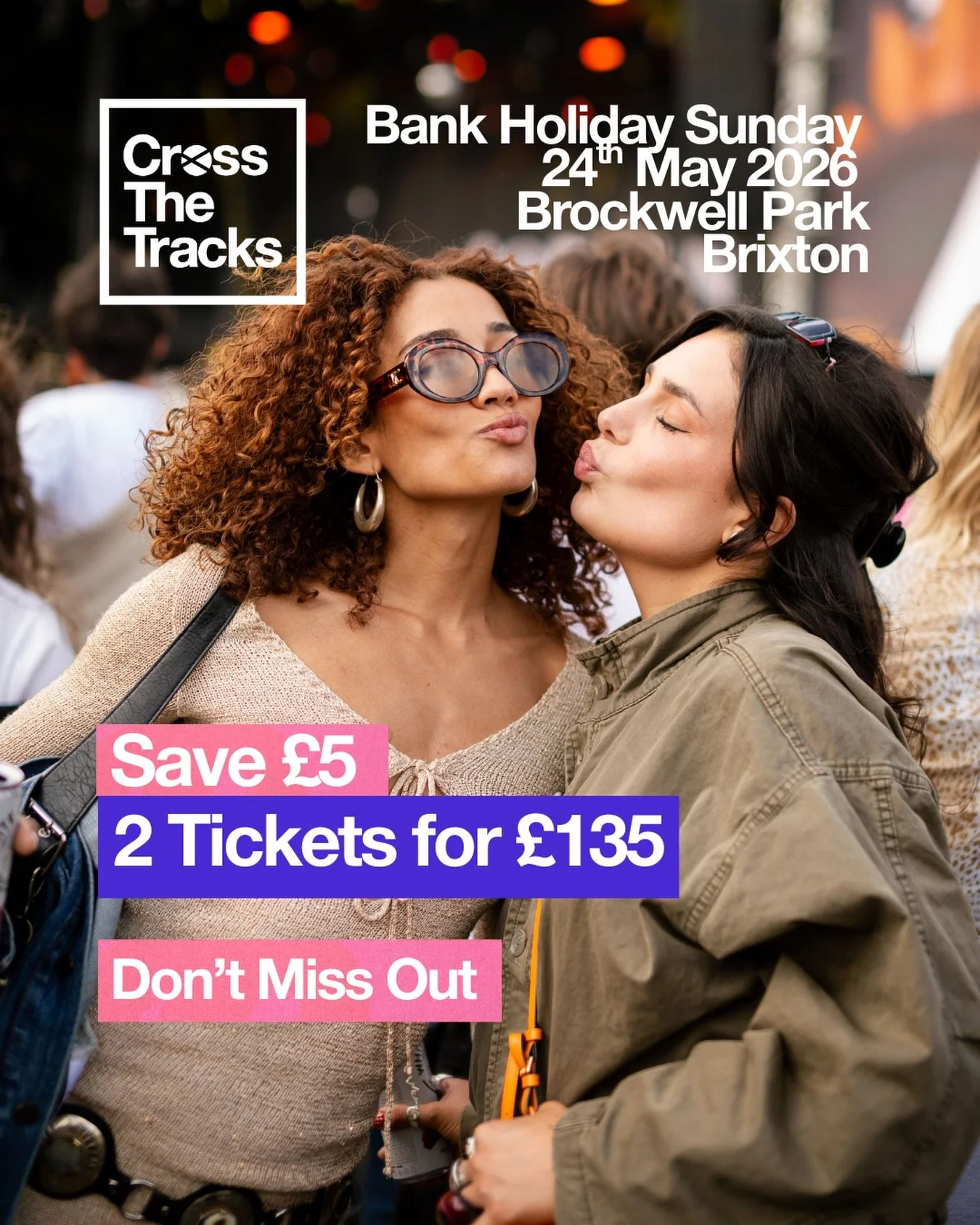 Back by popular demand ❤️

Our Two Ticket Bundle disappeared fast, so we extended it until the end of February.

2 GA tickets for &pound;135 &amp; save &pound;5.

Second chances do not last forever x