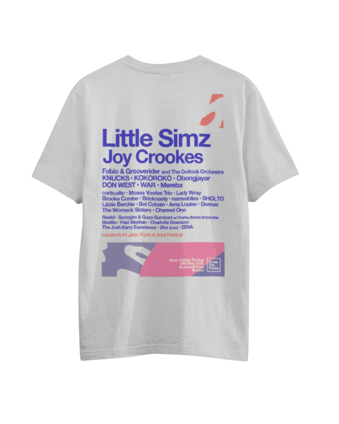 Cross The Tracks Line Up T-Shirt - White
