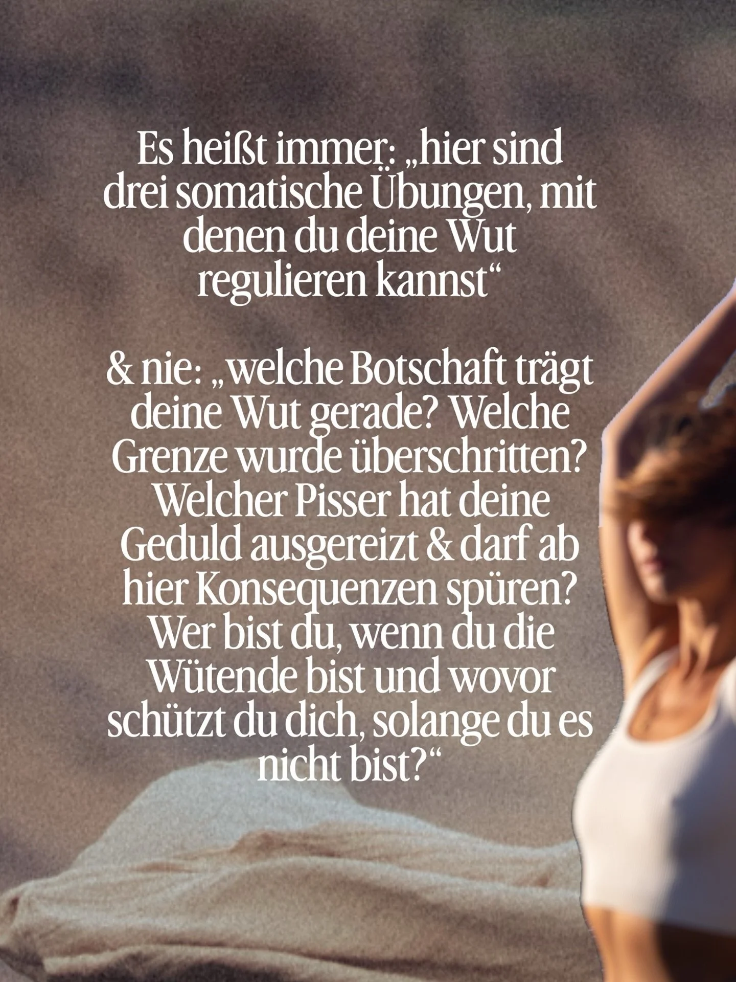 Dein Spot via Kennenlern-Call. Wir wollen wissen, wer in diesem intensiven, nahen Training 7 Monate mit uns lernen, spielen, verk&ouml;rpern wird 👀

SOMA Practitioner Training. 
Dein Lieblings Training f&uuml;r Bewegung, was dich auch dar&uuml;ber h