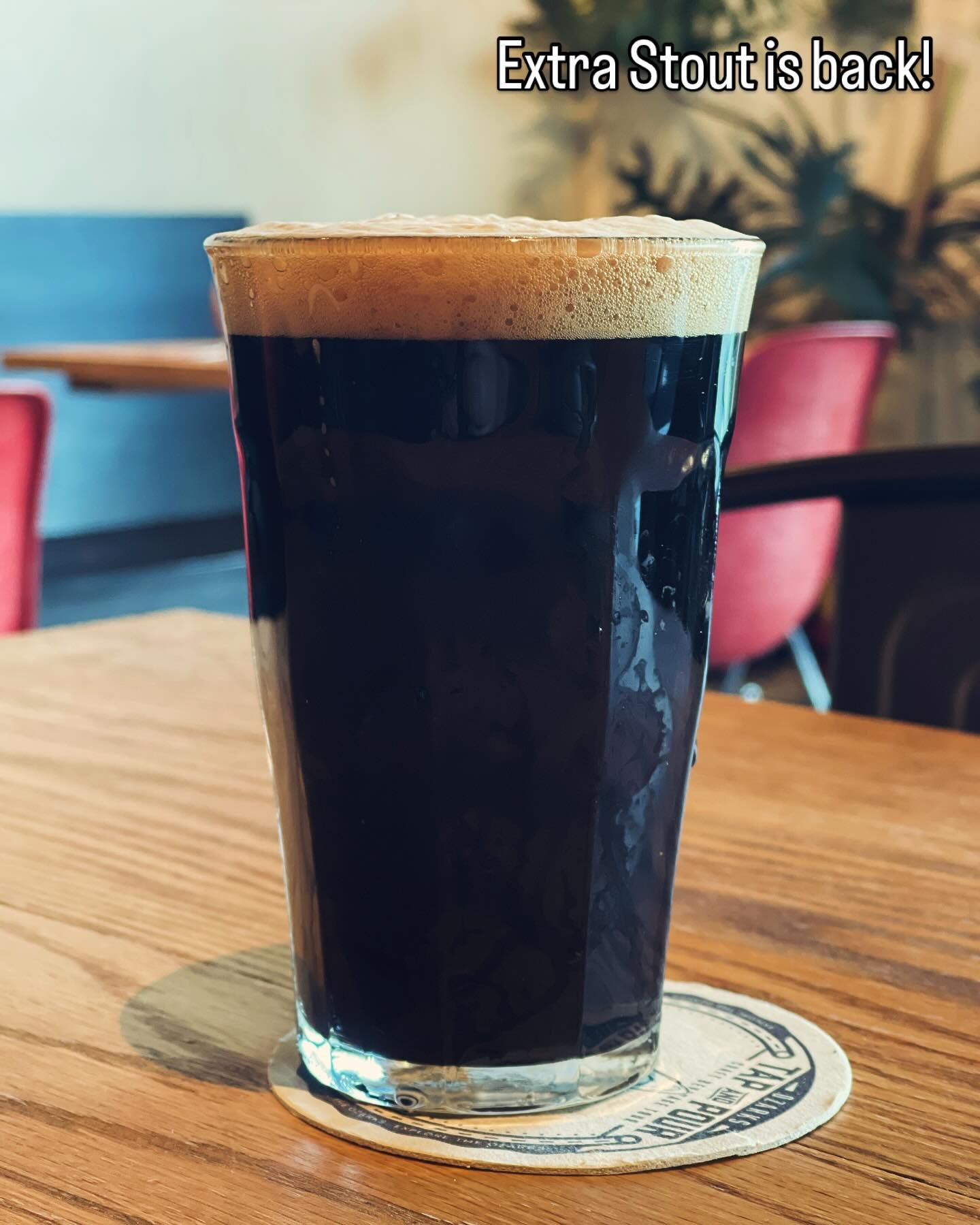 Stouts back. Same recipe as last year, just made this year. 

Not ashy, but dark fruit and chocolate flavors. 

Come help us pay our property taxes before the end of the year.

Here till 9!