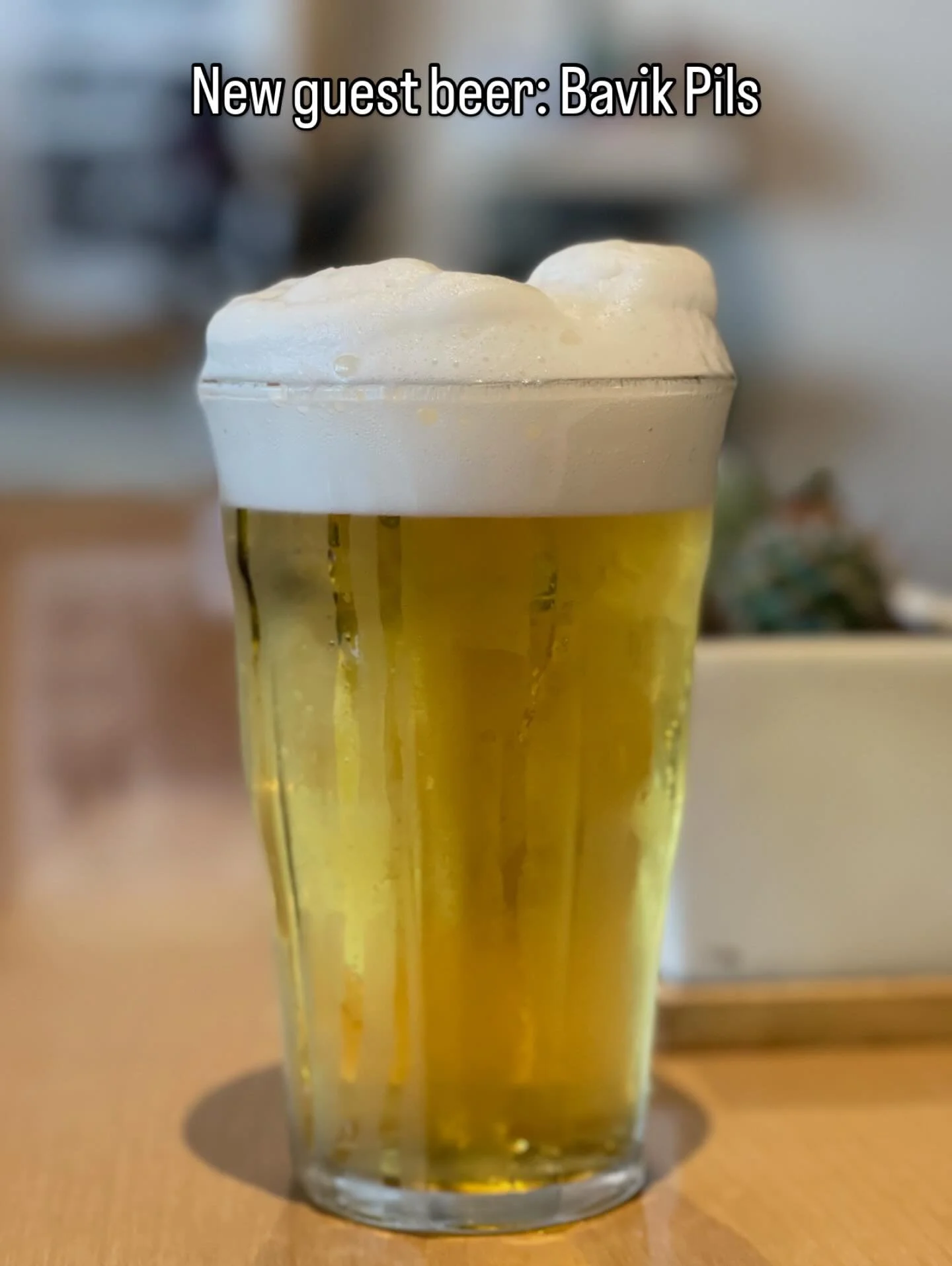 New guest beer alert!

It&rsquo;s a Pils, but from Belgium. Ultimately it lands in the nice spot between German Pils and German Helles. Slightly malt forward in balance with just a wee bit of hops. 

In short: a stellar drinking beer! 

Here till 9!