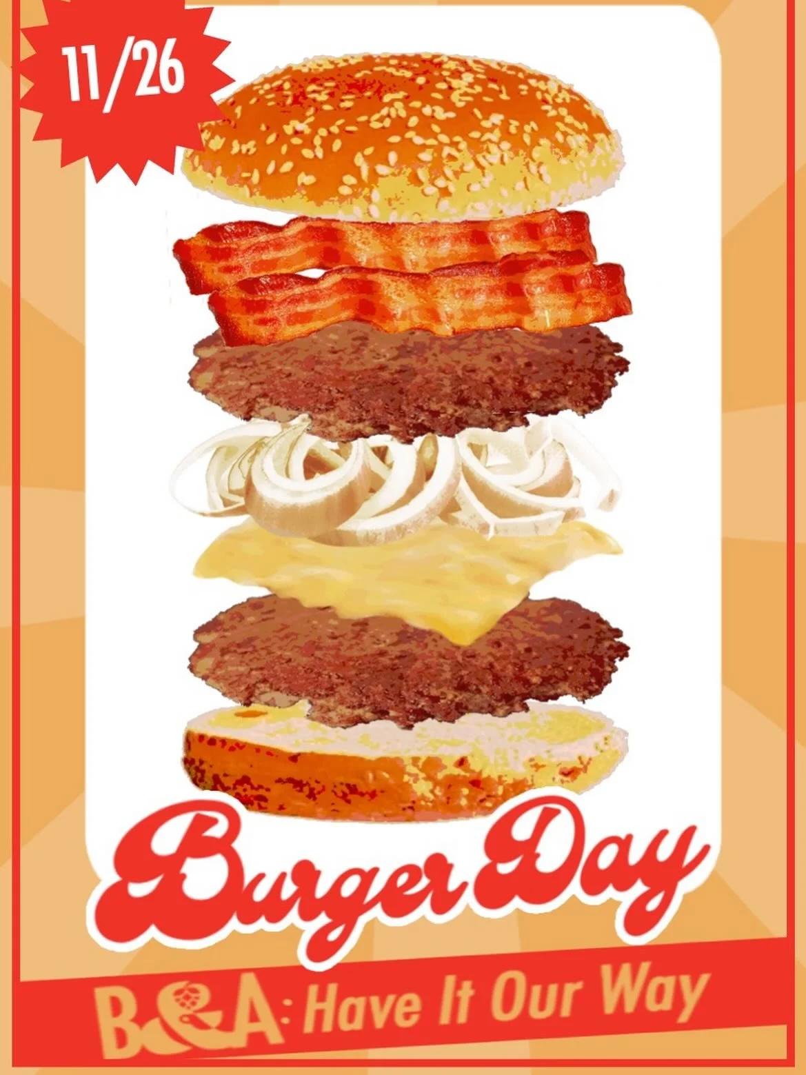 Sing it like the BK &ldquo;Have it your way&rdquo; song tho, but it&rsquo;s Our Way no subs plz

Burger Day is BACK for #wildturkeywednesday at 3pm!

This time we are paying homage/bringing attention to the Full Ride of SGF fame. 

Smash patties/melt