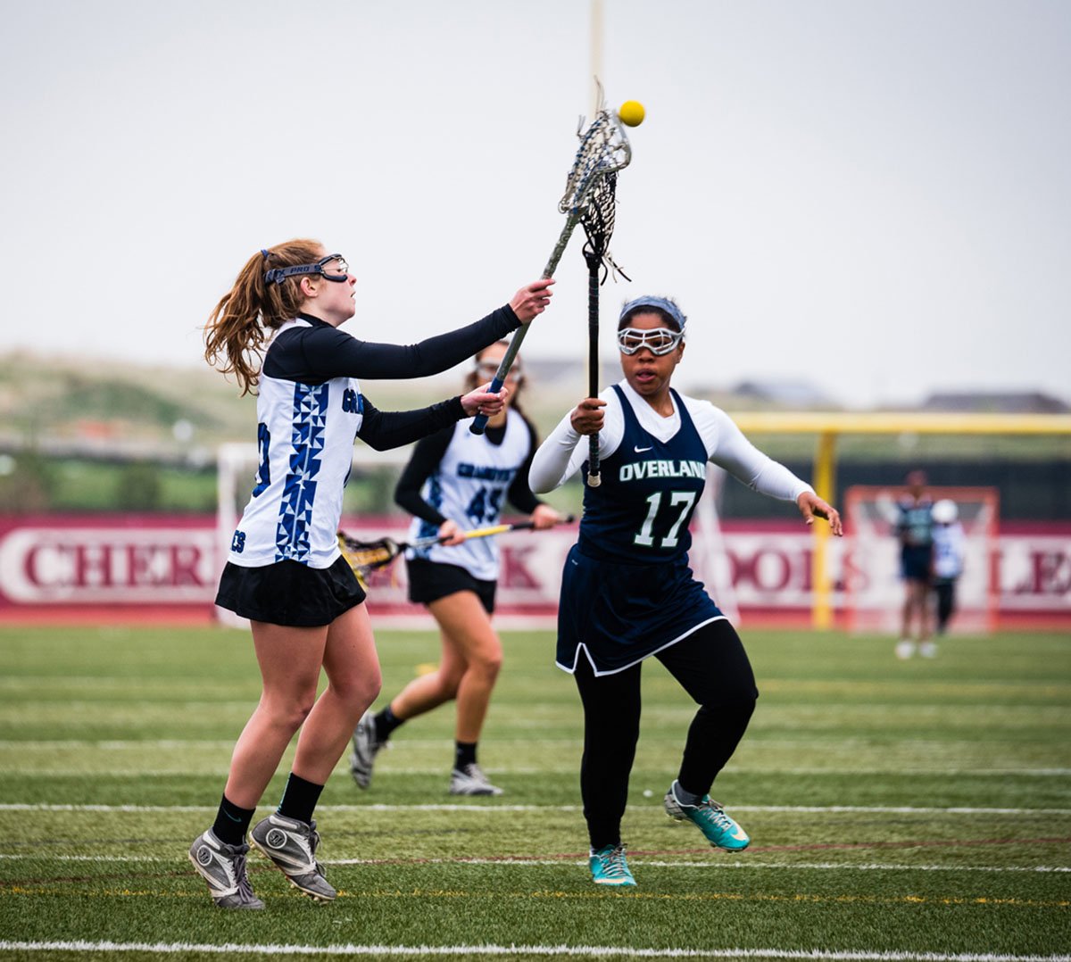 Girl Lacrosse Action