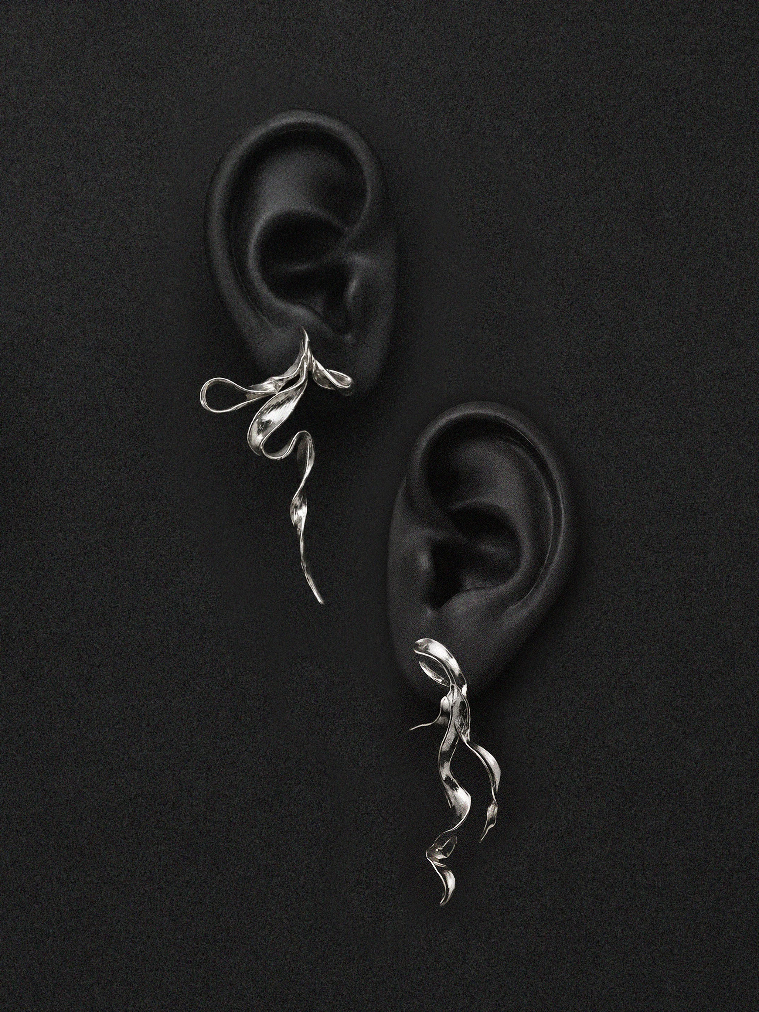 LLY ATELIER drape earrings in silver.jpg