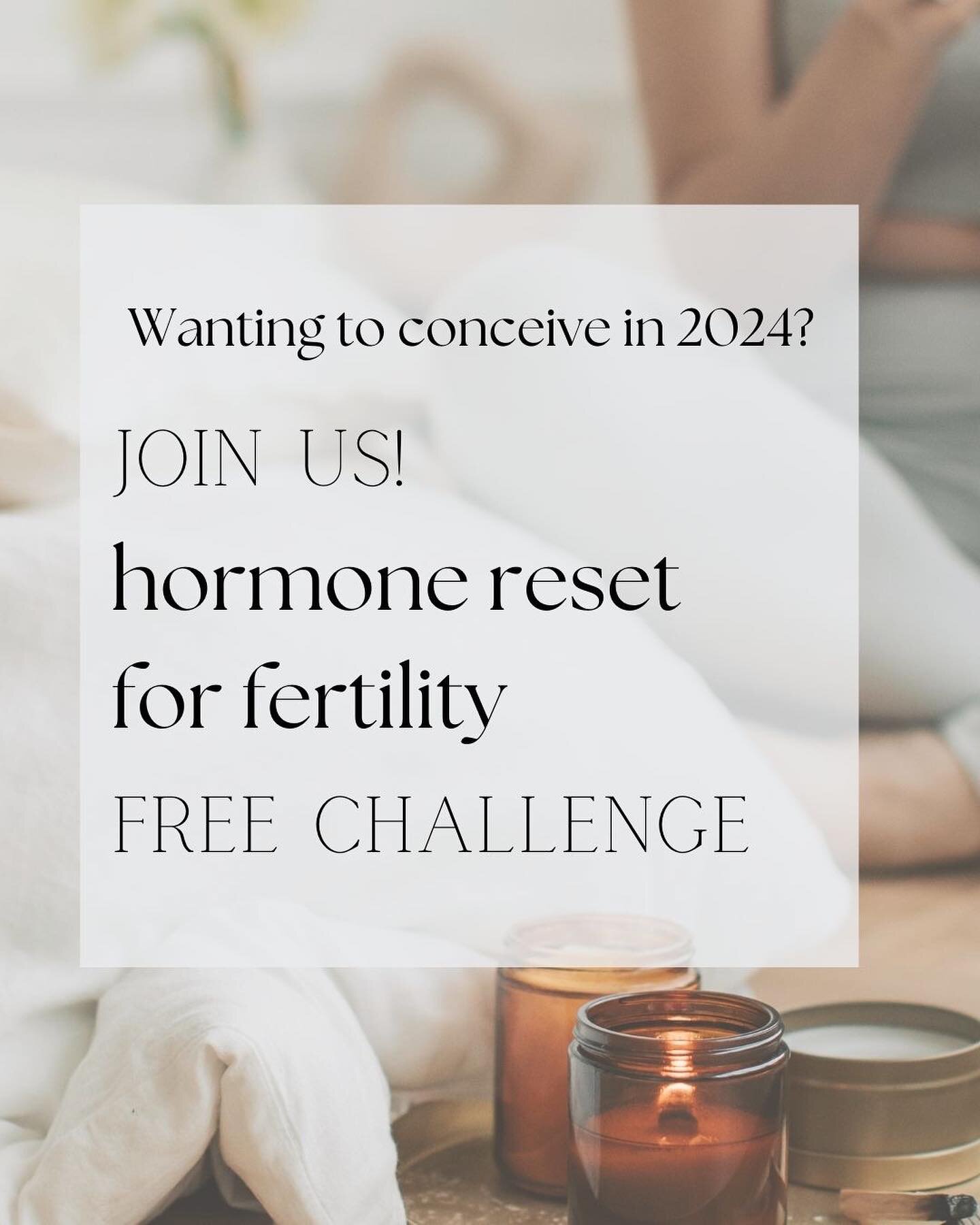The hormone reset challenge is back for round 2️⃣!! 🥳

Are you ready to commit to your fertility for 21 days?

Wouldn&rsquo;t it feel great to have healthy habits in place to prepare your hormones and body for pregnancy before the new year?

Join us