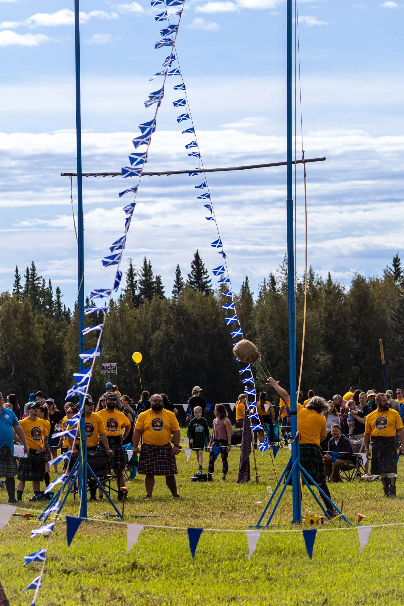 A warm day, a light breeze, and the inaugural Midnight Sun Scottish Highland Games.