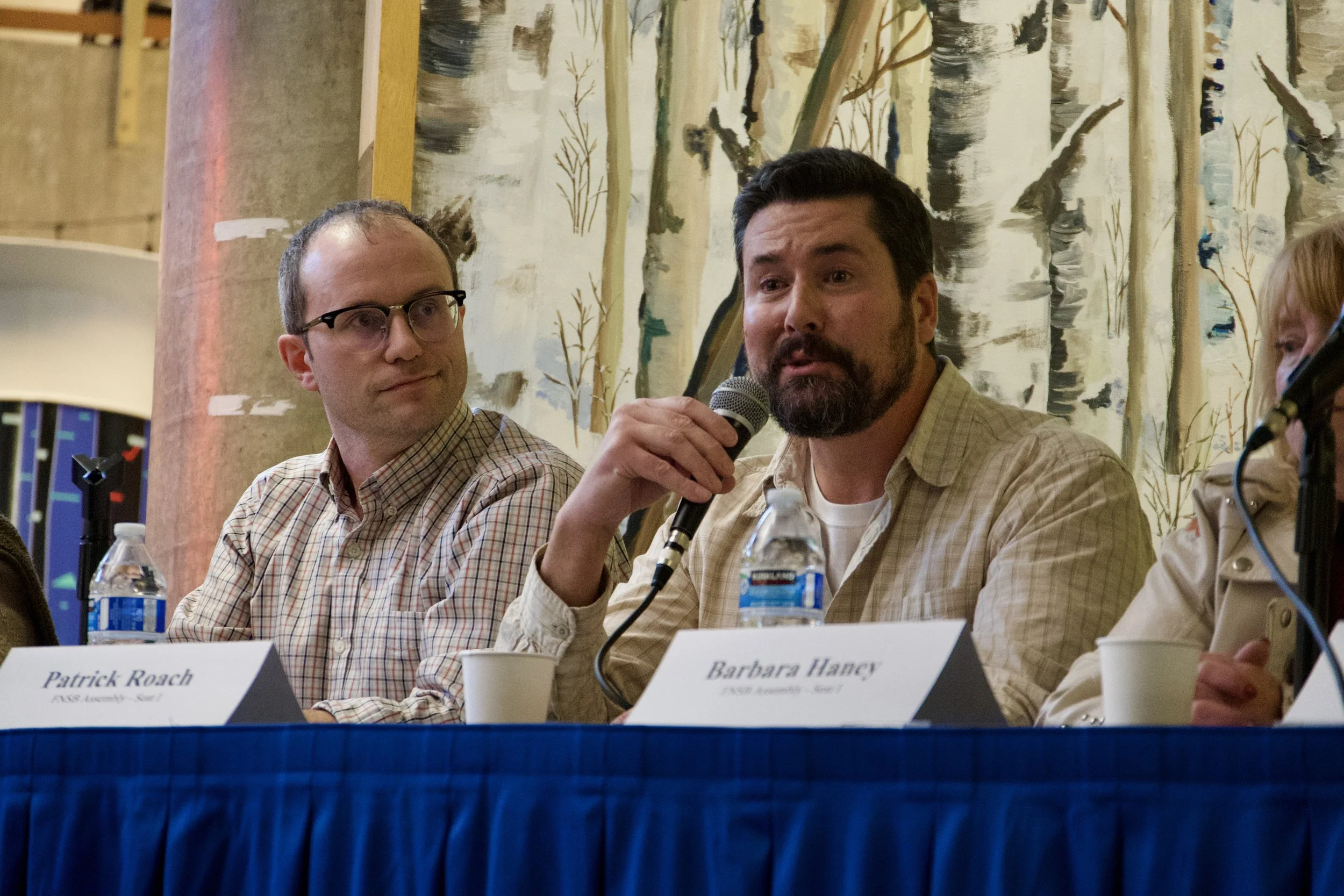 Garrett Armstrong (left) and Patrick Roach
