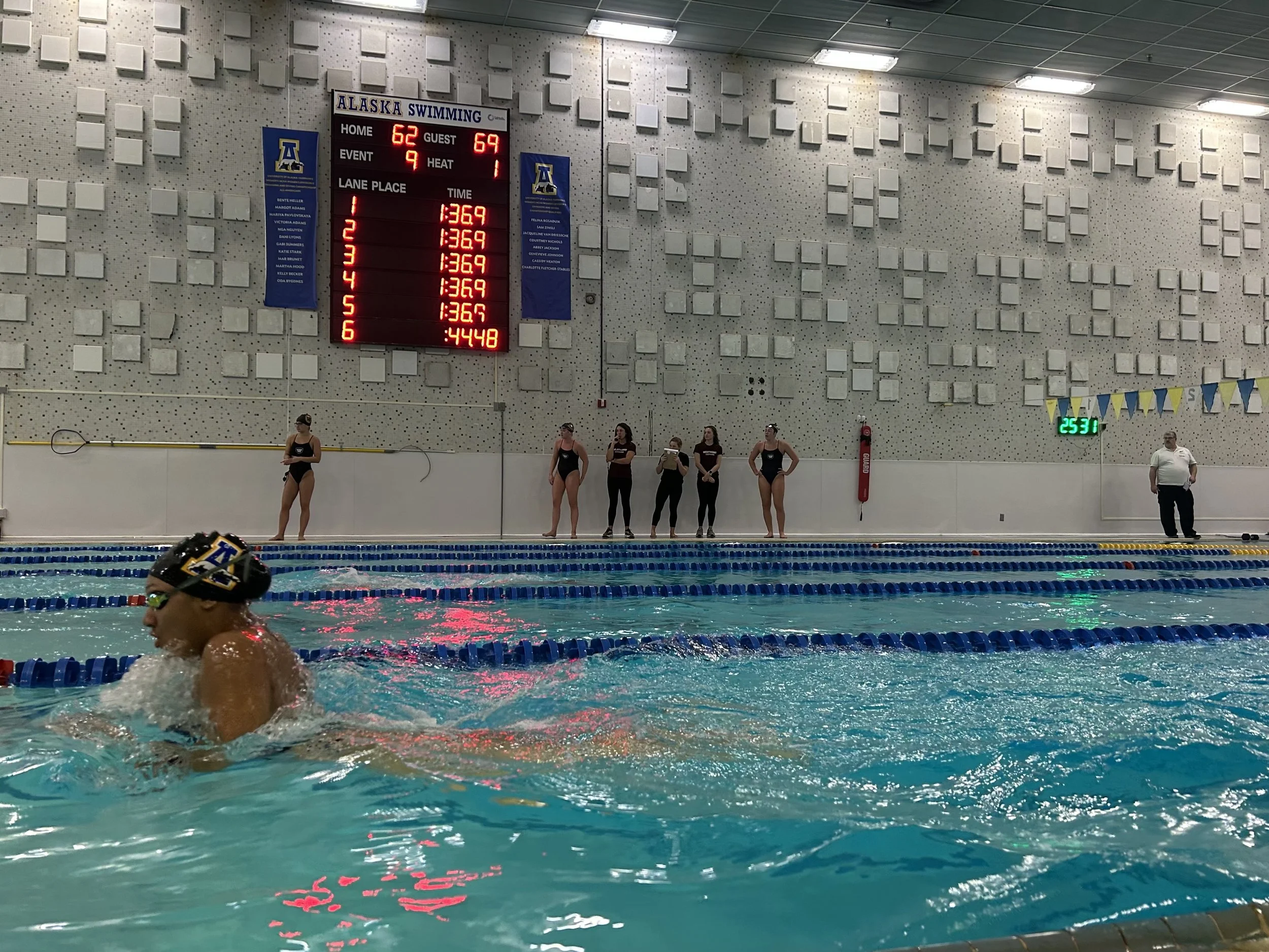 UAF swim team hosts last home meet of season