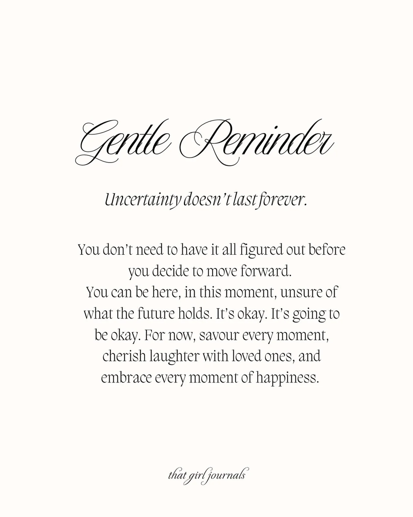 Gentle Start of the Week Reminder 💖

#inspirationdaily #motivationalquotesdaily #thatgirl #inspiringwords #dailymotivat&iacute;on