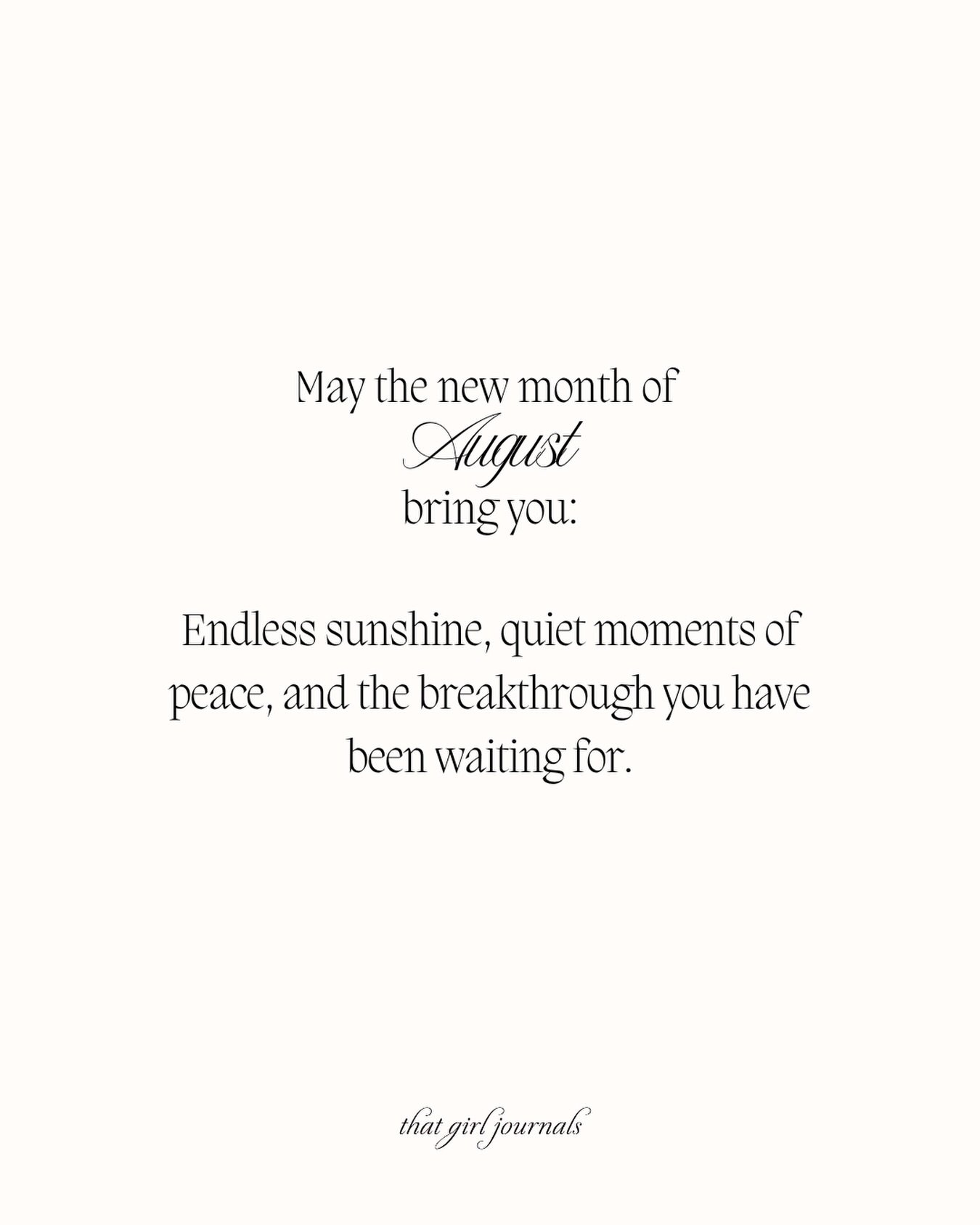 Happy August ☀️🌷