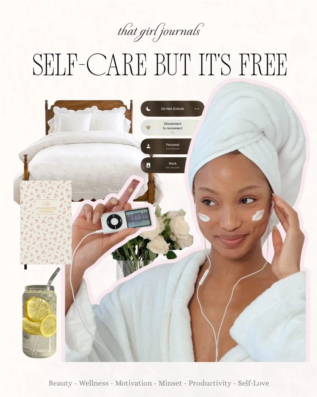You don&rsquo;t need a luxury budget to take care of your mental health. 💸💞 Swipe through for 5 ways to reset today for free. 

#wellnessjourney #womenwellnes #healthyhabits #selfcareroutine #holistichealth