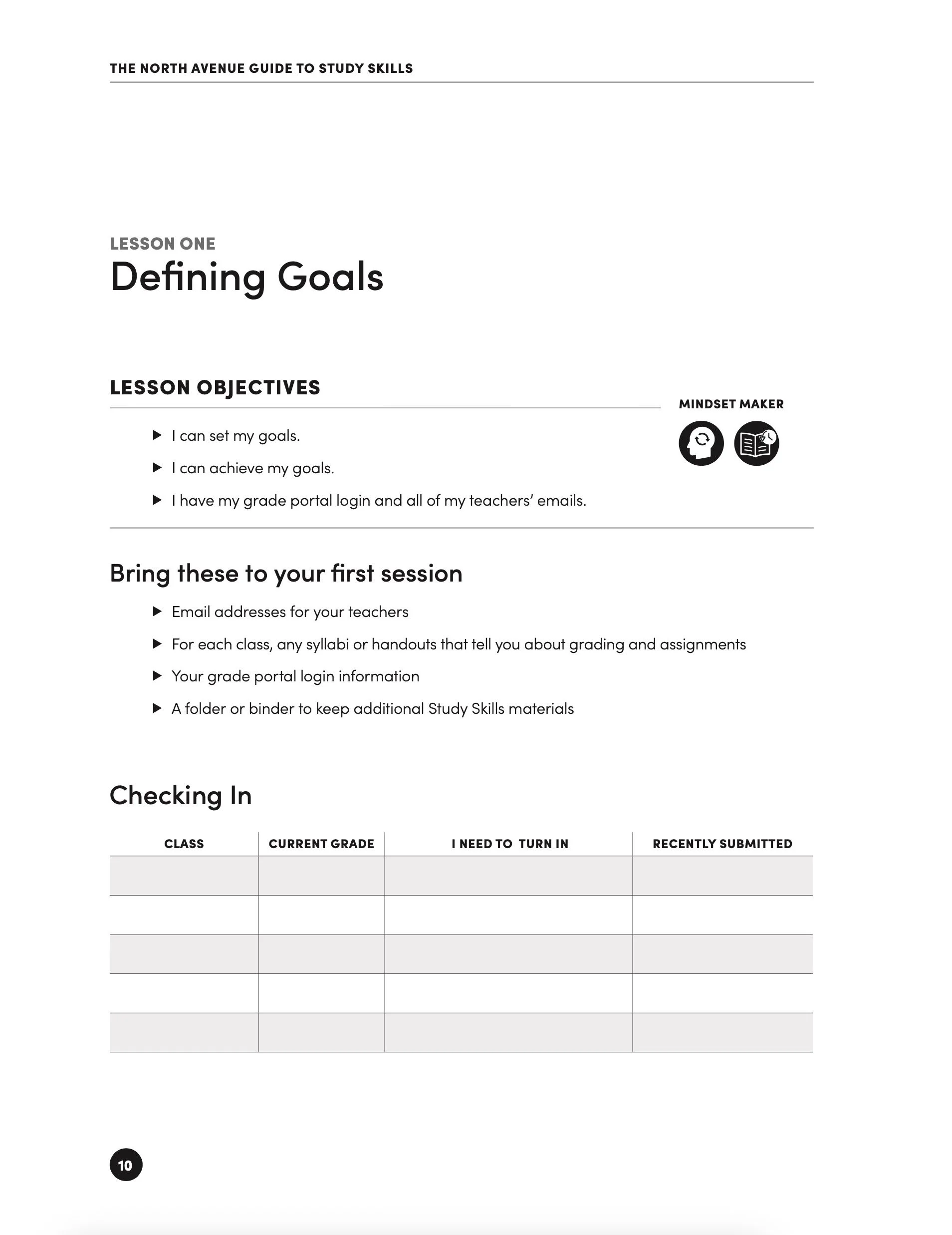 The North Avenue Guide to Study Skills - Defining Goals [Lesson 1]
