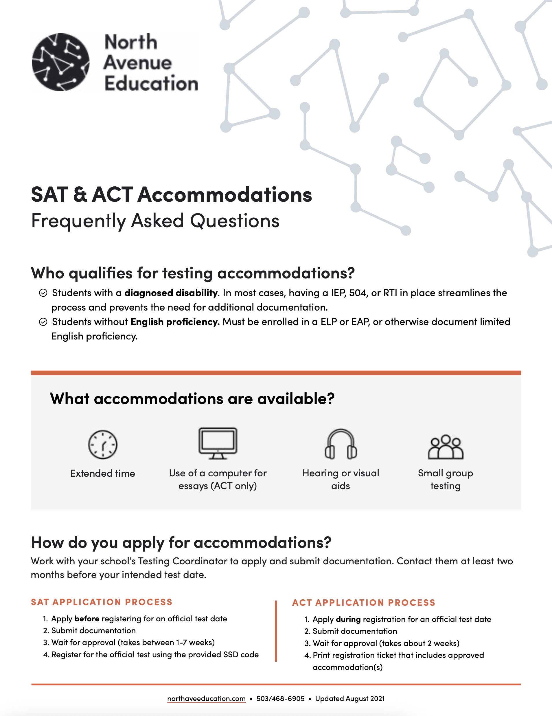 ACT &amp; SAT Accommodations