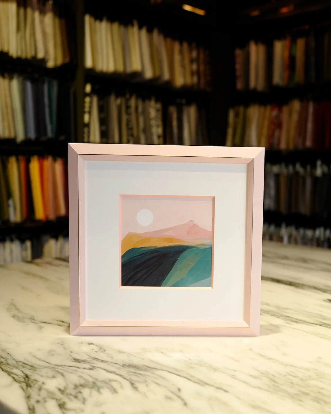 On Wednesdays, we wear pink. 💓 #customframing #customframes #pinkframes #framinginpink #pink #meangirls #afslincolnpark #afshighlandpark #afsrivernorth