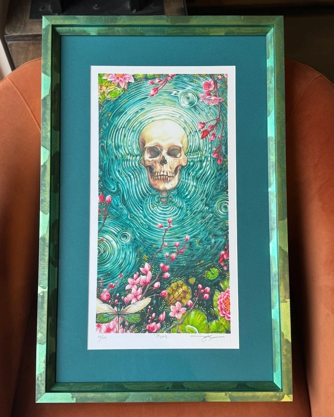 Some pieces just call for a frame that can keep up. This one by @ajmasthay&mdash;Ripple, inspired by the Grateful Dead classic&mdash;leans all the way into color, movement and detail&hellip;so we did too.

Enter Kaleidoscope&mdash;a brand new frame f