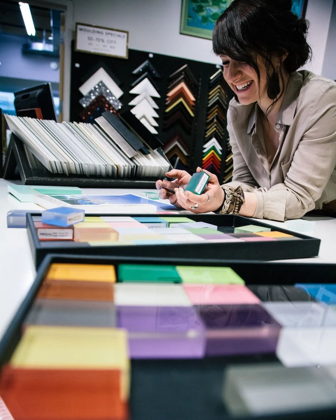 All the colors of the rainbow&mdash;and then some! Prisma Frames pair bold color with clean design. And they are fully customizable and individually crafted from high-grade acrylic right here in Chicago. #prismaframe #prismaframes #prismaframing #acr