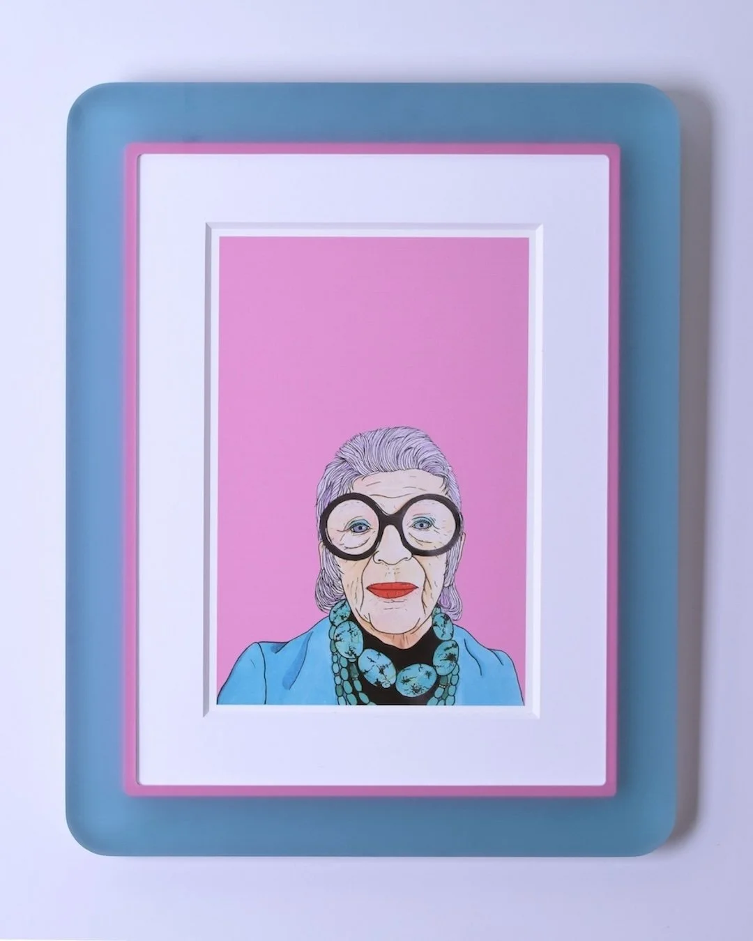 For those who believe restraint is overrated. 💕💙 Prisma makes bold look effortless&mdash;with a world of color and endless ways to make a statement. #prismaframes #prismaframing #acrylicframes #customacrylicframes #boldframing