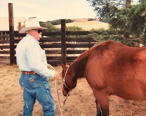 Dad and Vito at the ranch.