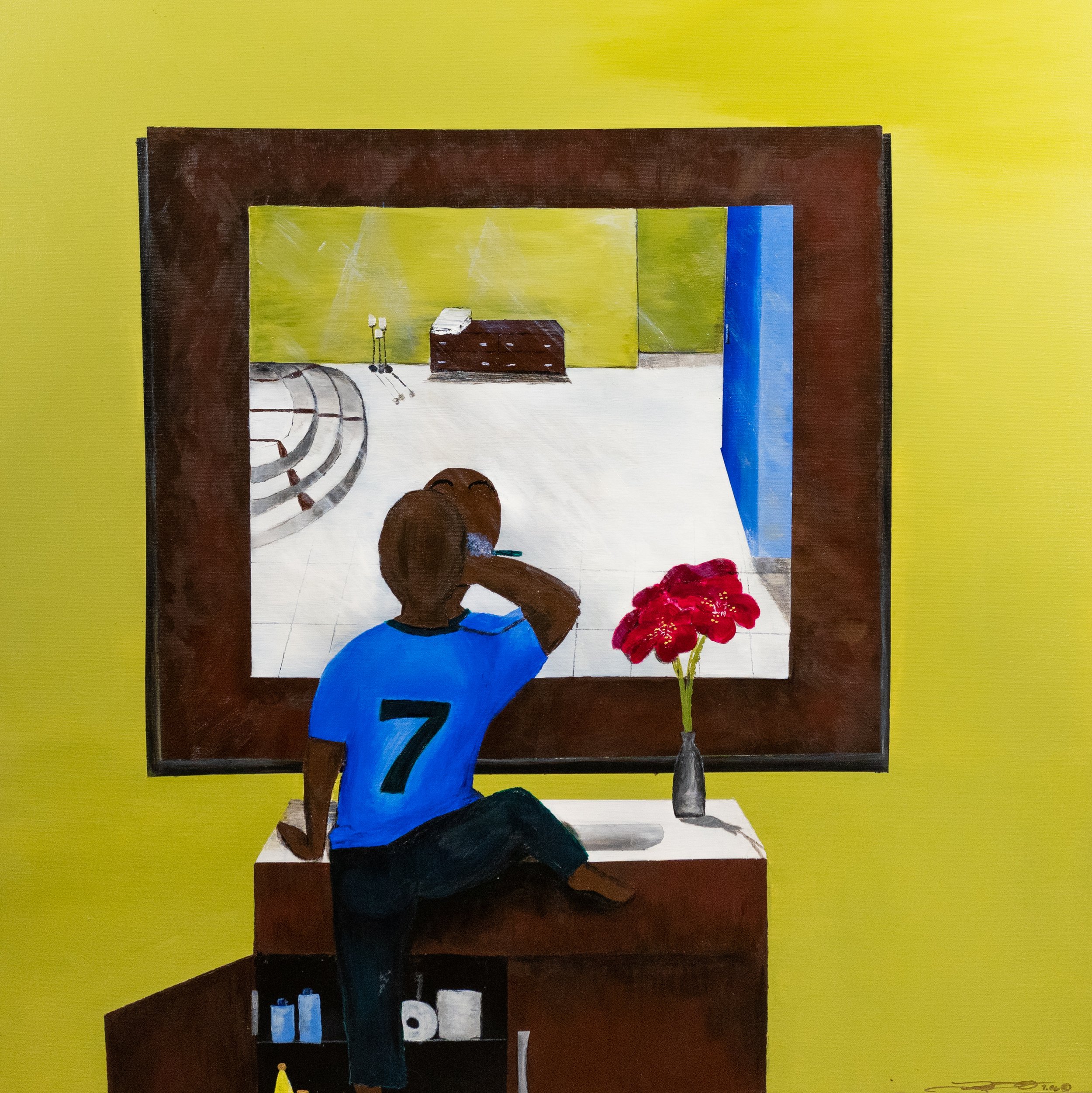 God is Like the toothbrush.AcrylicOnCanvas.38Inx38In.LeslyeLong.jpg