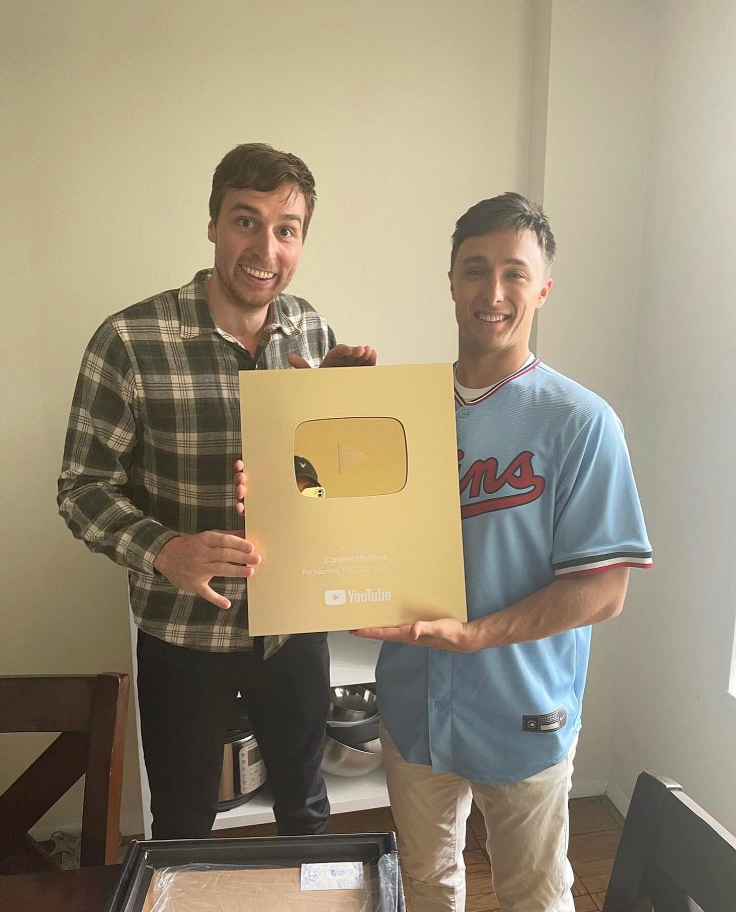 One million? No problem! ✨

Congrats to Tyler and Michael of @the_content_machine for blasting past a new YouTube milestone. 

We should also thank Peanut Butter man, the power quadruple and the North American Karen!
