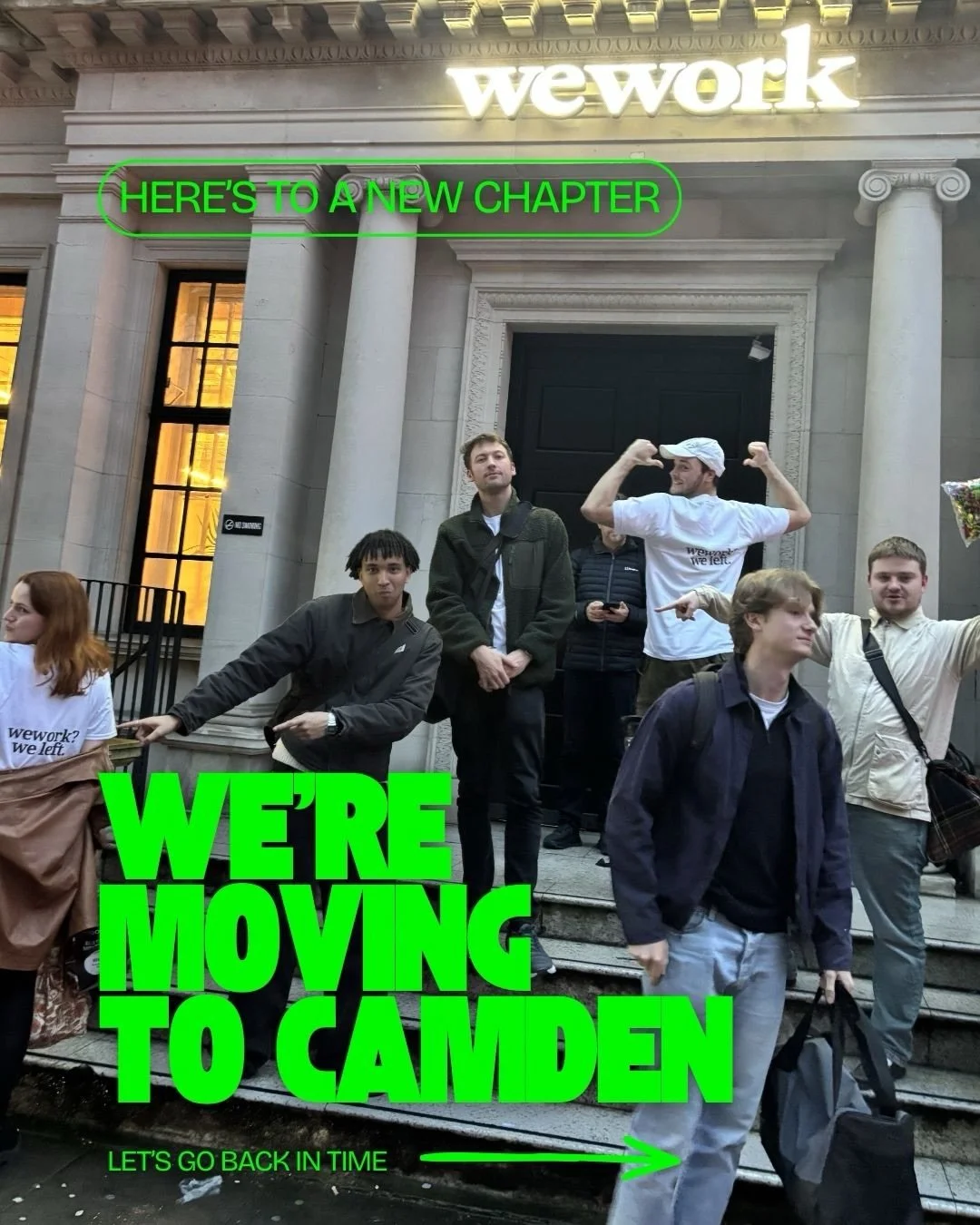 Thank you for the memories, @wework 

Swipe through for a little look back at 4 years of late nights, big ideas, and a whole lot of magic made within those walls.

We&rsquo;ve loved every moment, but our next chapter is calling.

Hello, Camden.