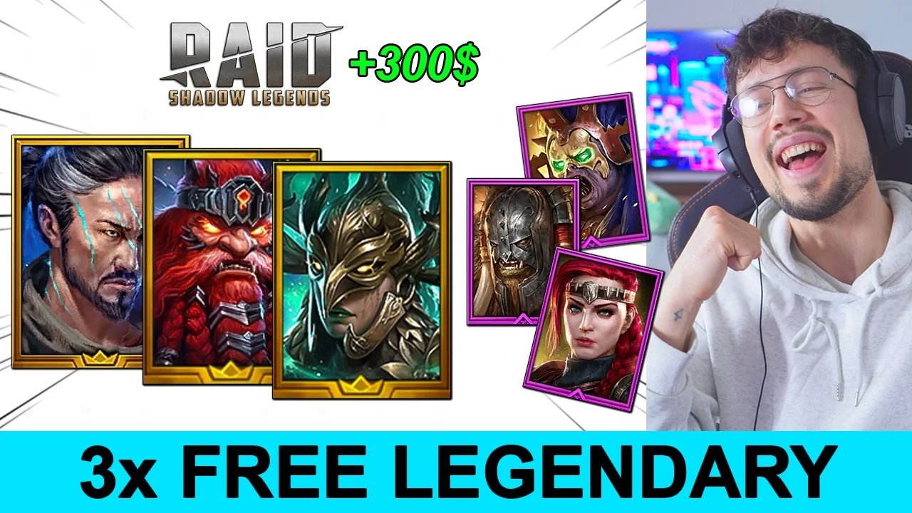 Get 3 Free Legendaries and 3 Epic Champions with this Limited RAID: Shadow Legends Promotion