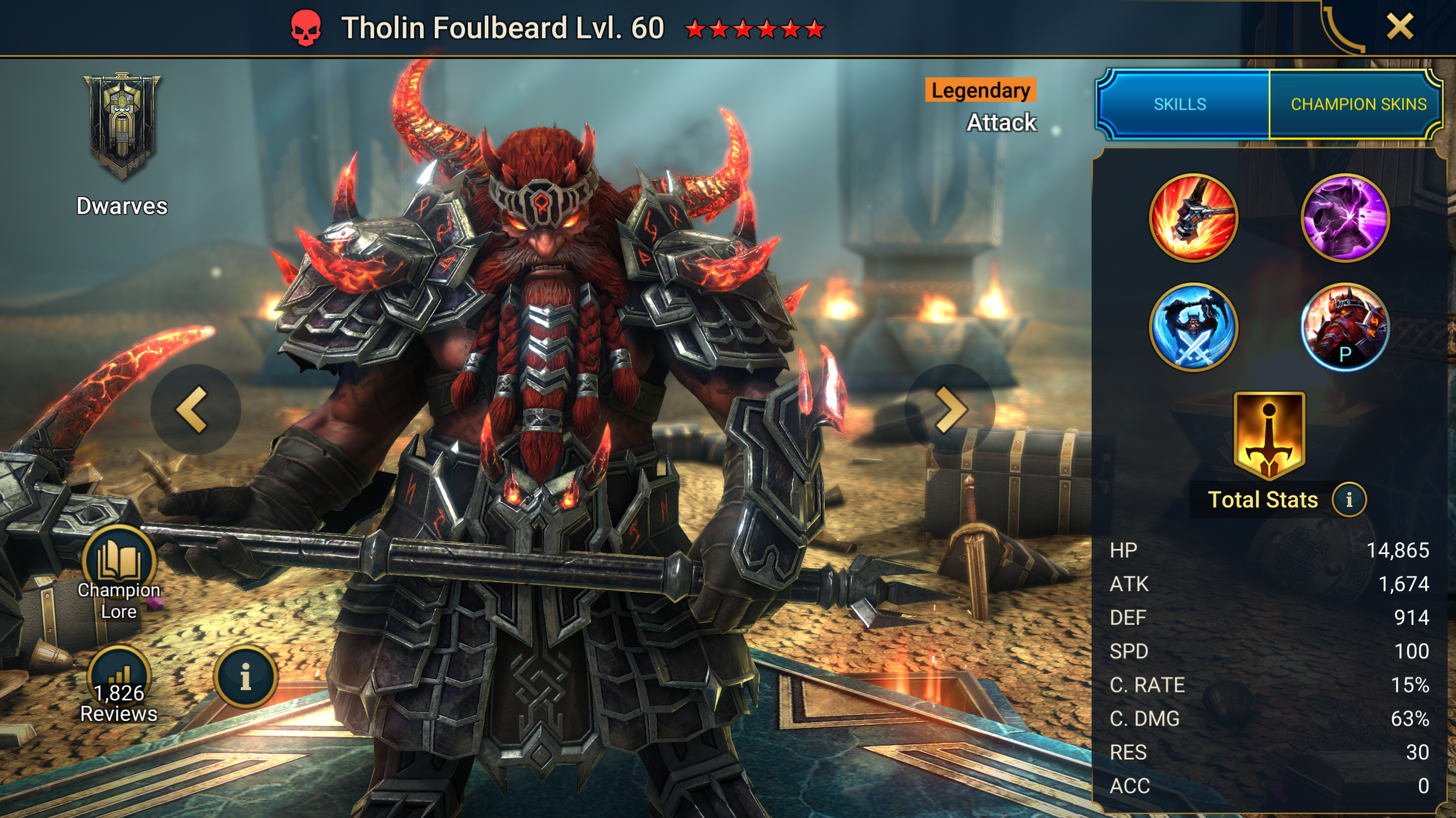 Tholin Foulbeard FREE Legendary in RAID: Shadow Legends