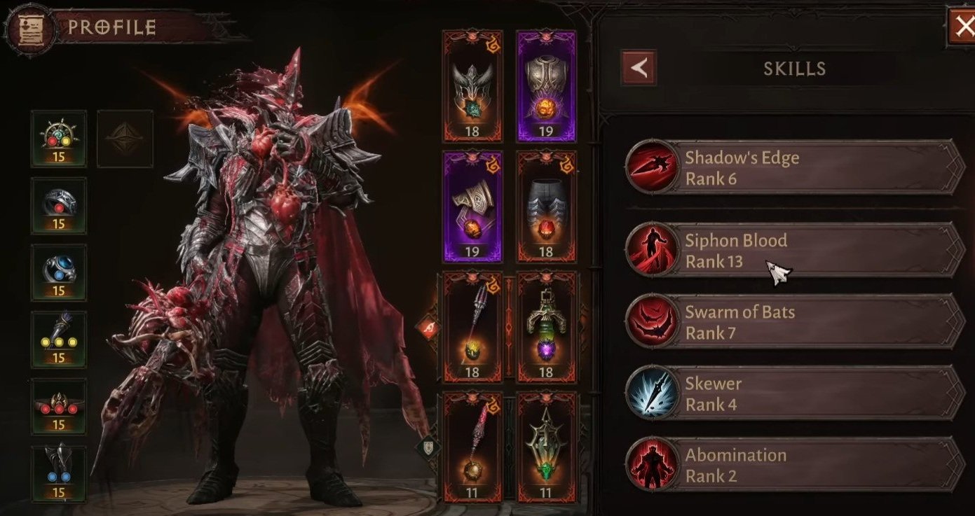 Bug: Equipping Horadric Legacy for Blood Knight broke cosmetics