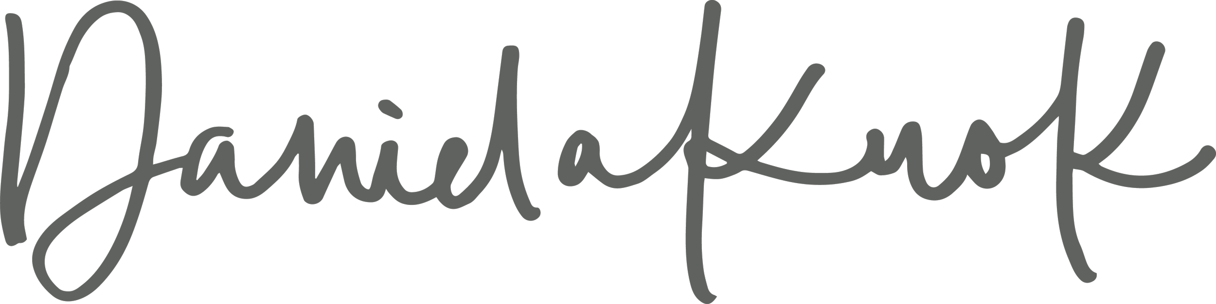 Signature-style logo of Daniela Kuok Art, representing the artist's personal brand with elegant cursive typography, featured in The Virtual Design Company's portfolio.