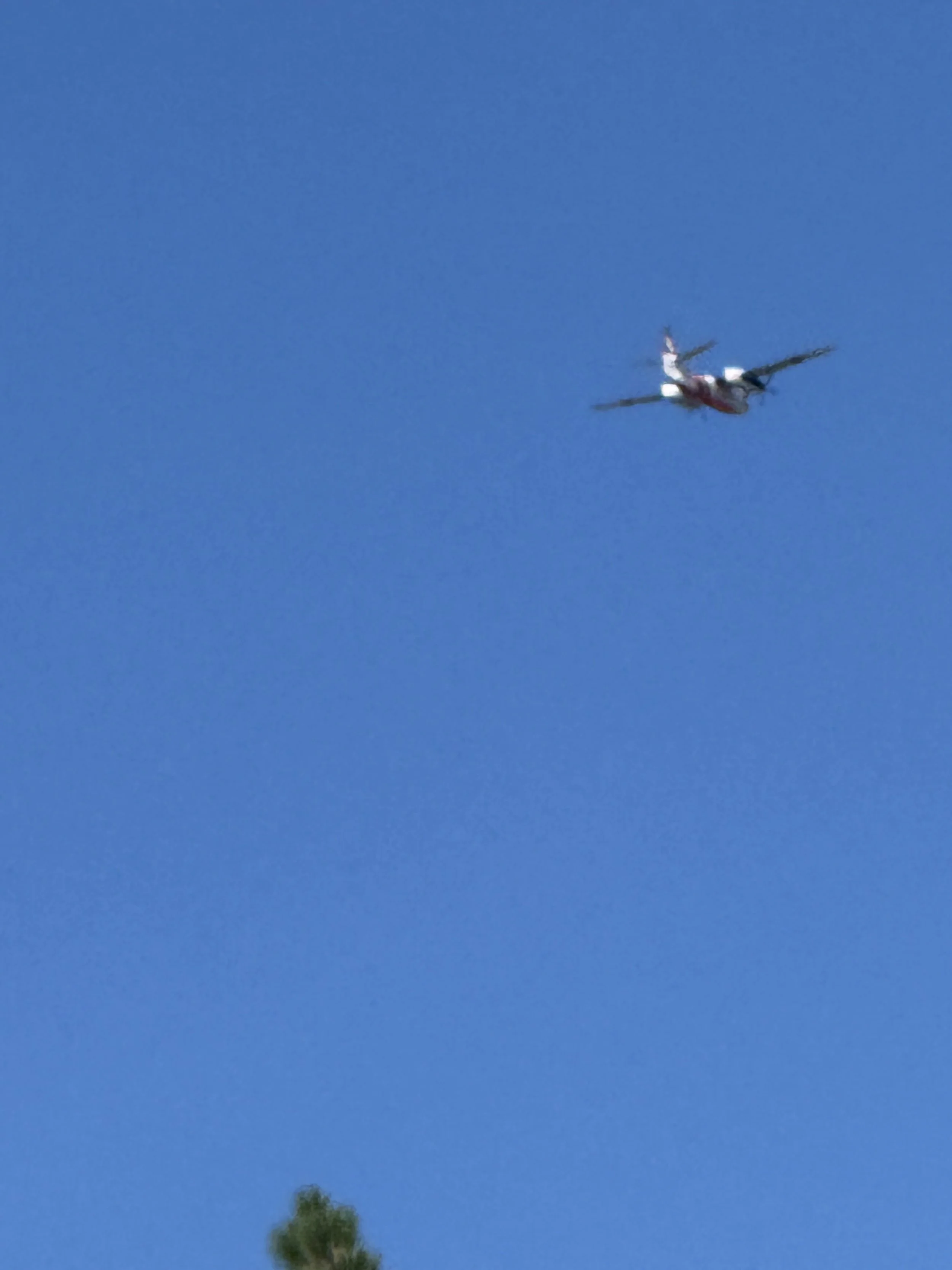 Slurry Bomber Heads Toward Another Northern California WildFire