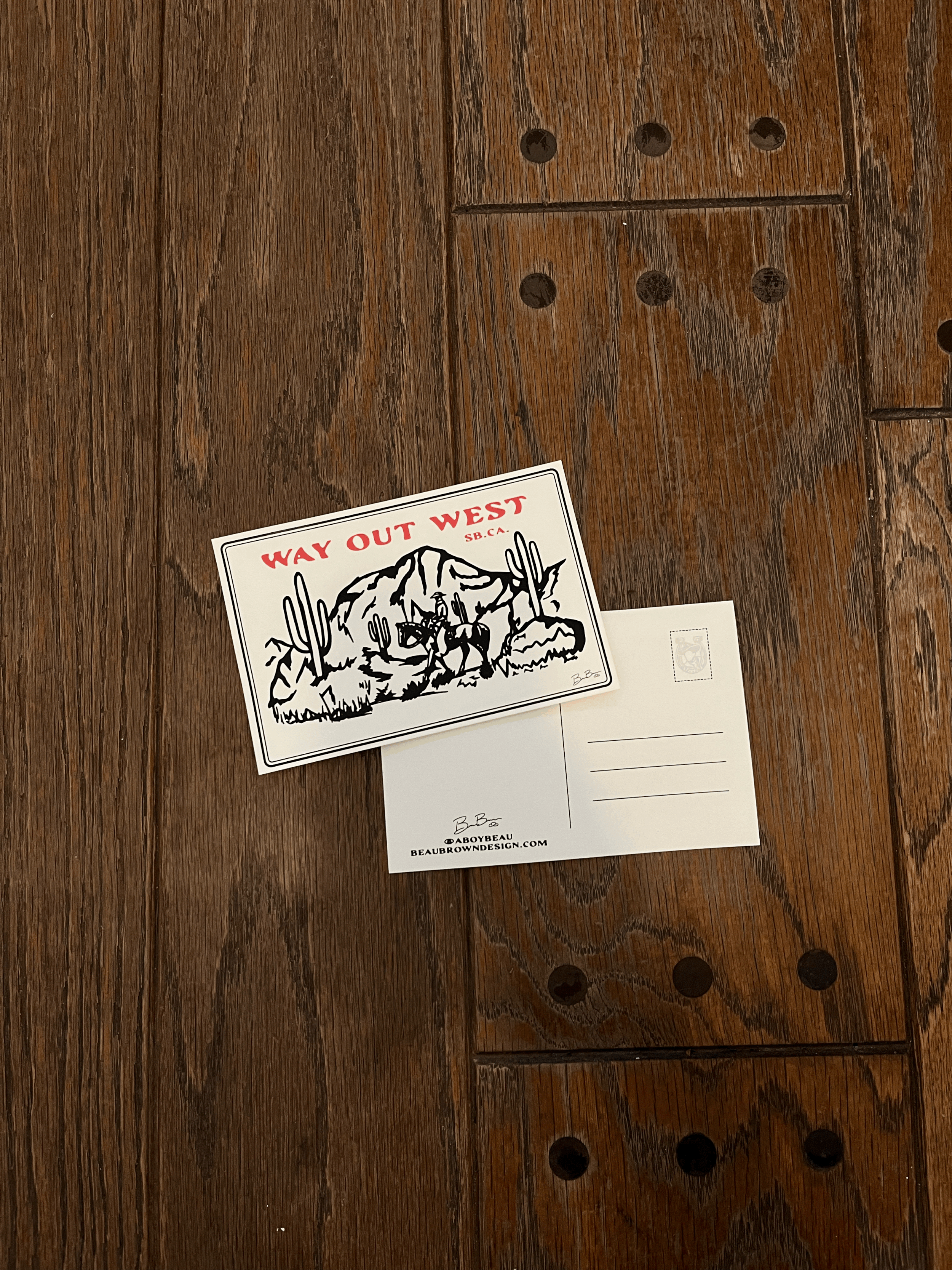 Way Out West POSTCARD