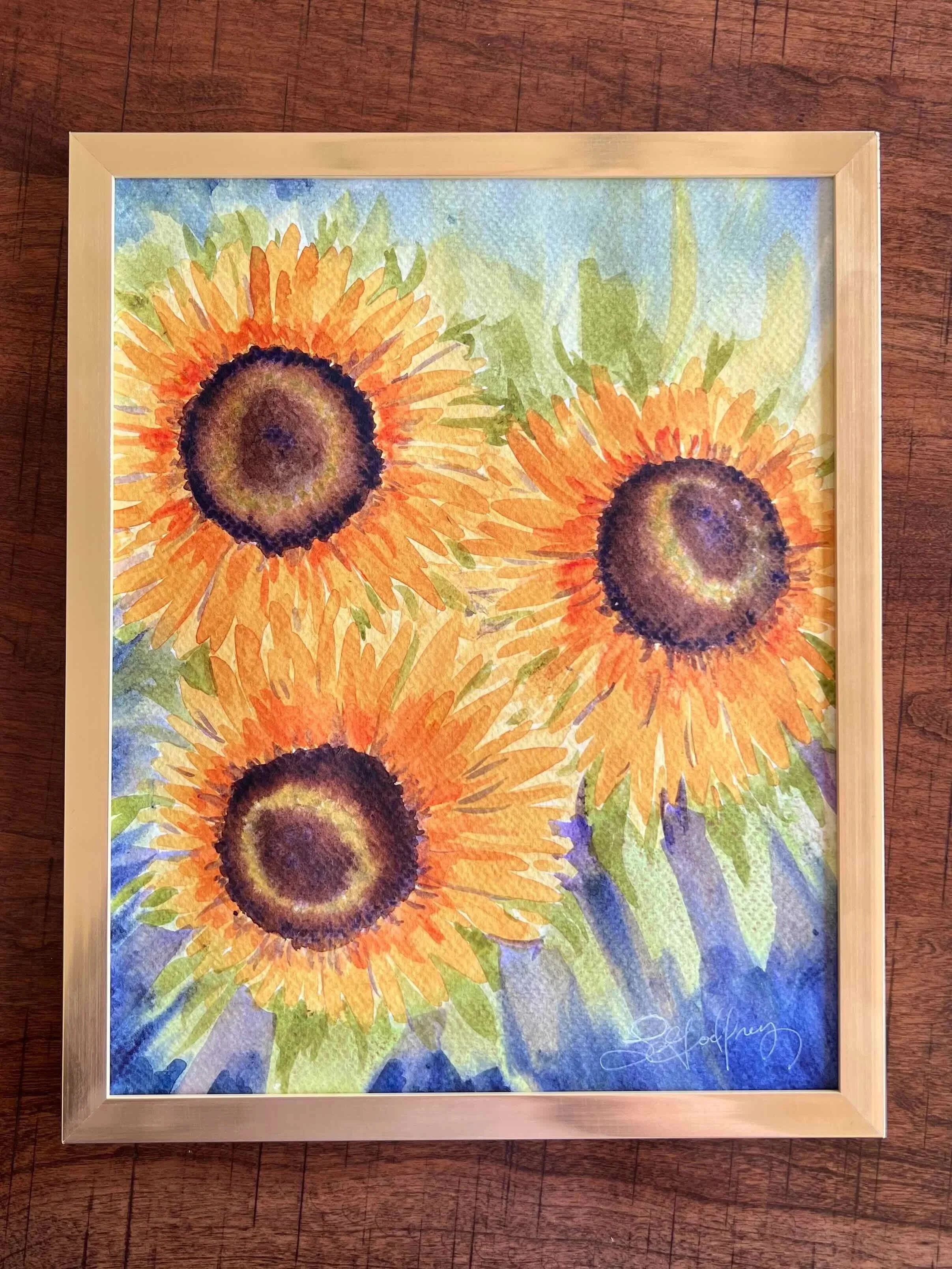 Watercolor Workshop Sunbaked Sunflowers, Level 1