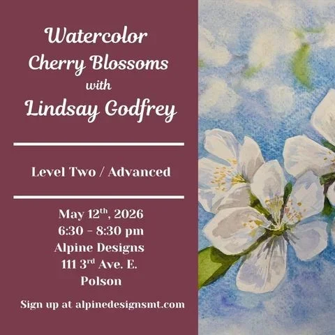 Watercolor Cherry Blossoms