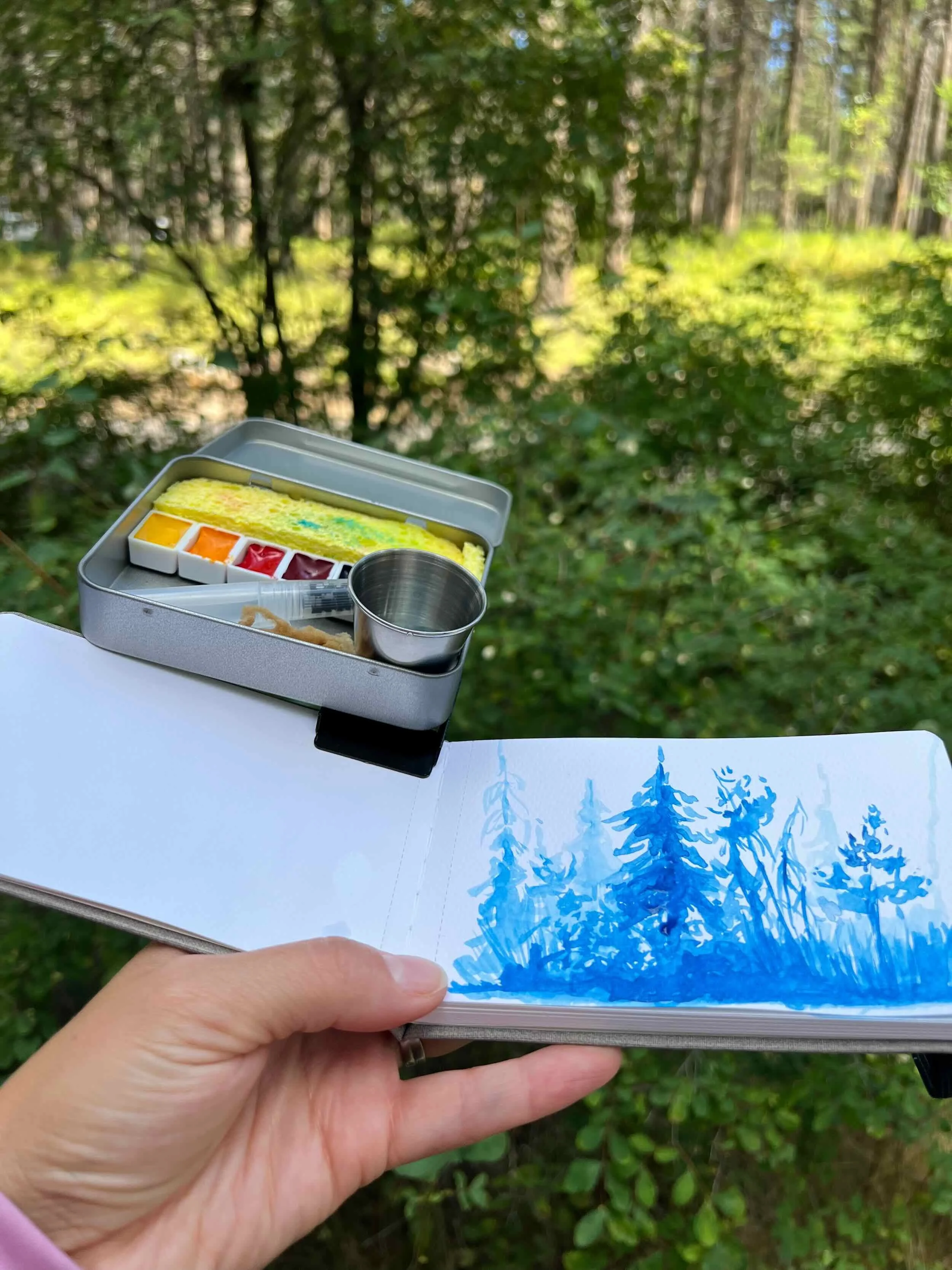 Plein Air Watercolor Painting: Traveling with My Paints