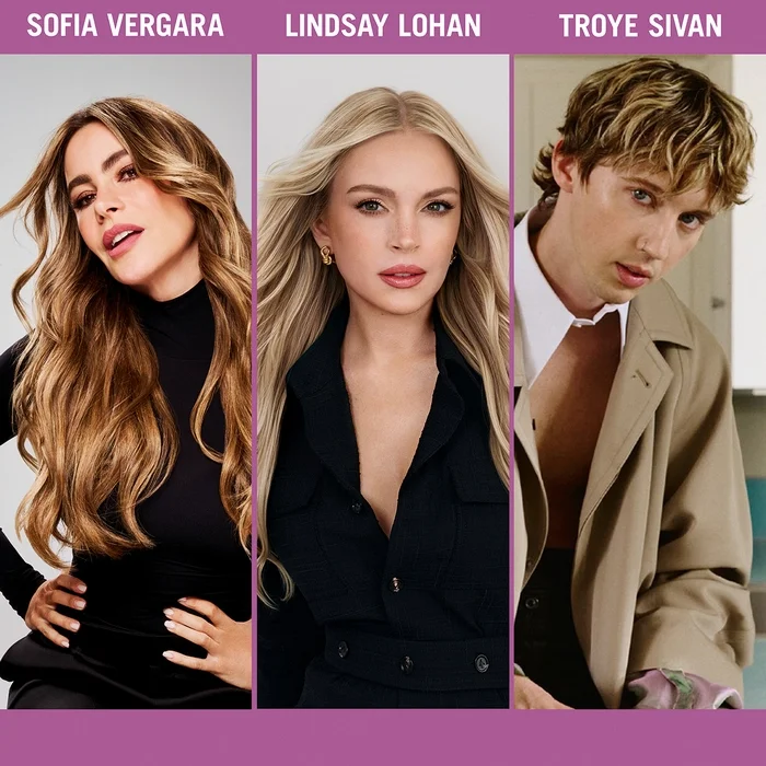 Sofía Vergara, Lindsay Lohan, and Troye Sivan