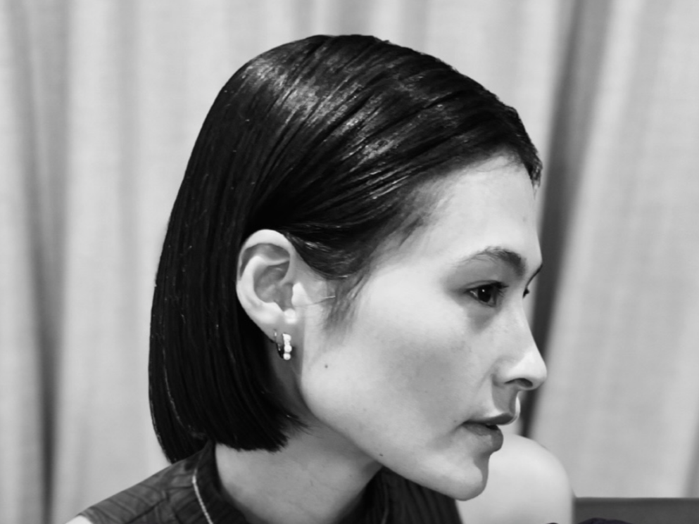 A signature Philipp Haug haircut, soft feminine bob
