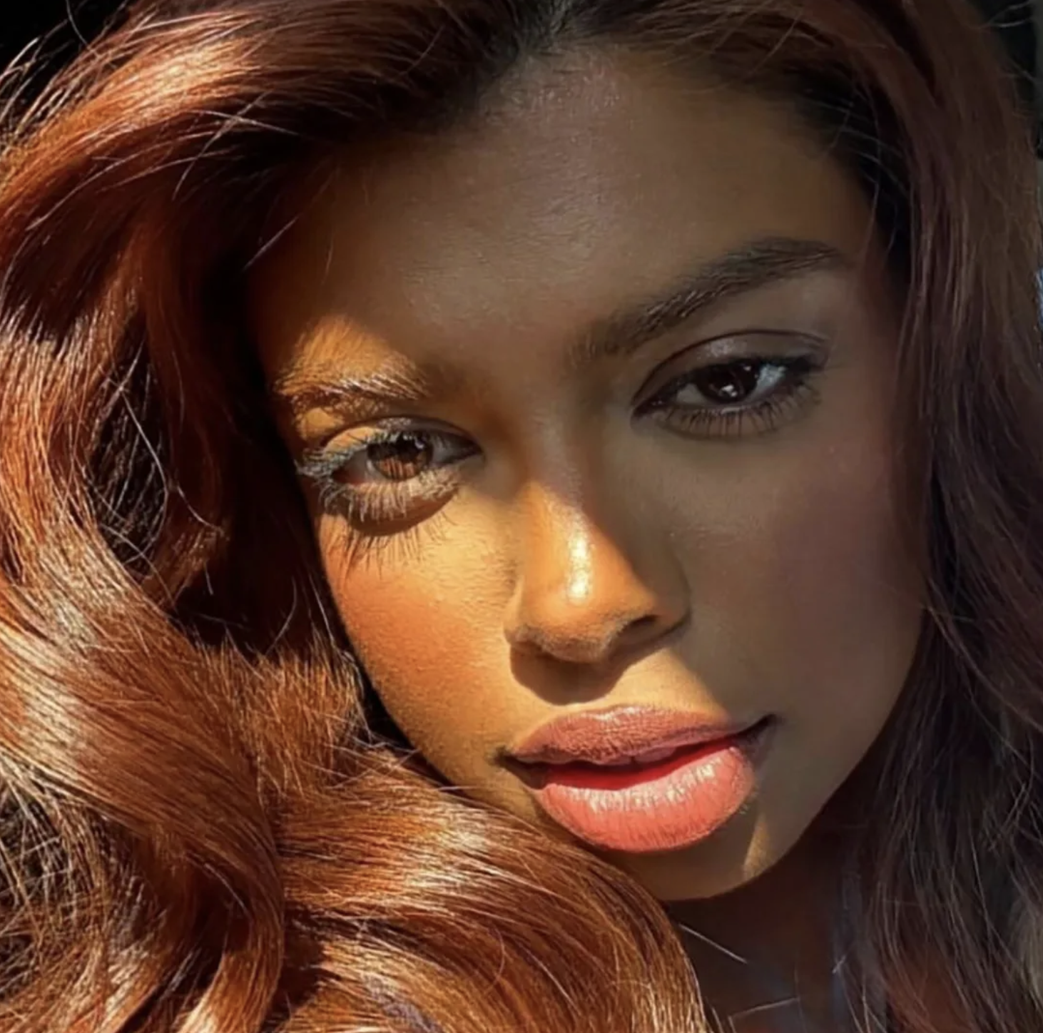 Glamour magazines summer hair colour cover image of soft copper on beautiful bouncy blow out