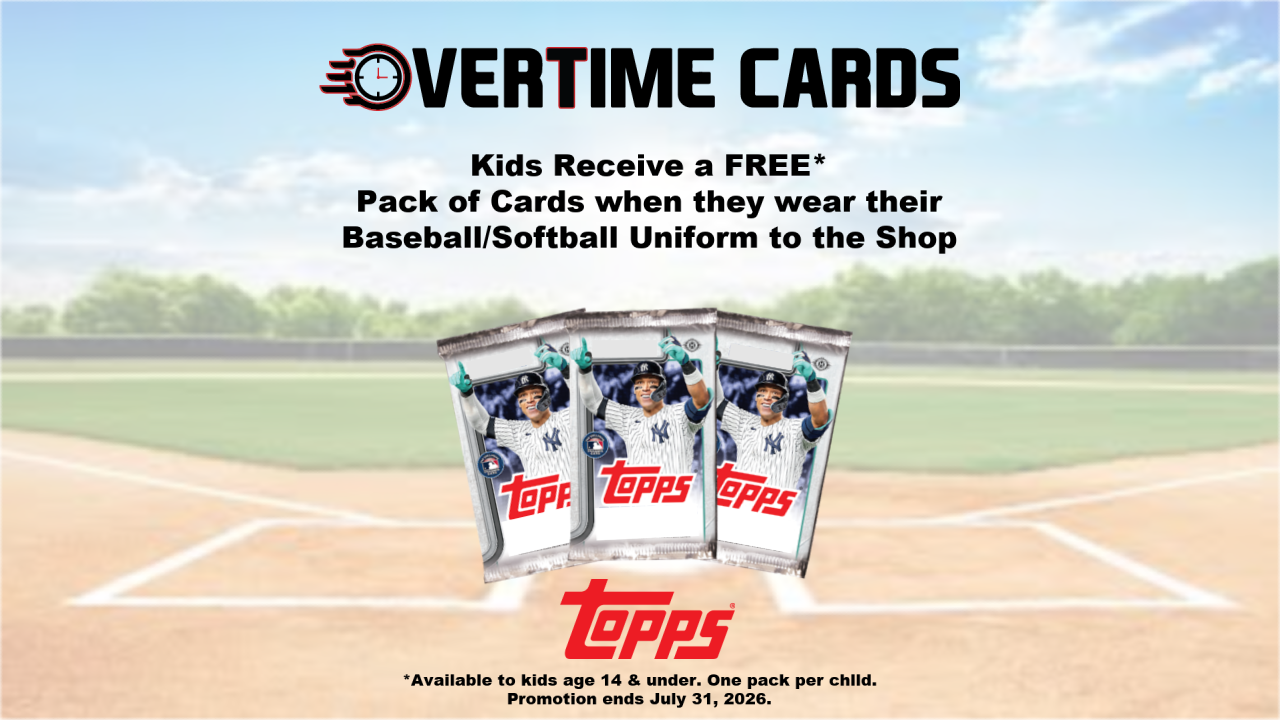 Kids Wear Your Baseball/Softball Uniform to the Shop - Free Pack