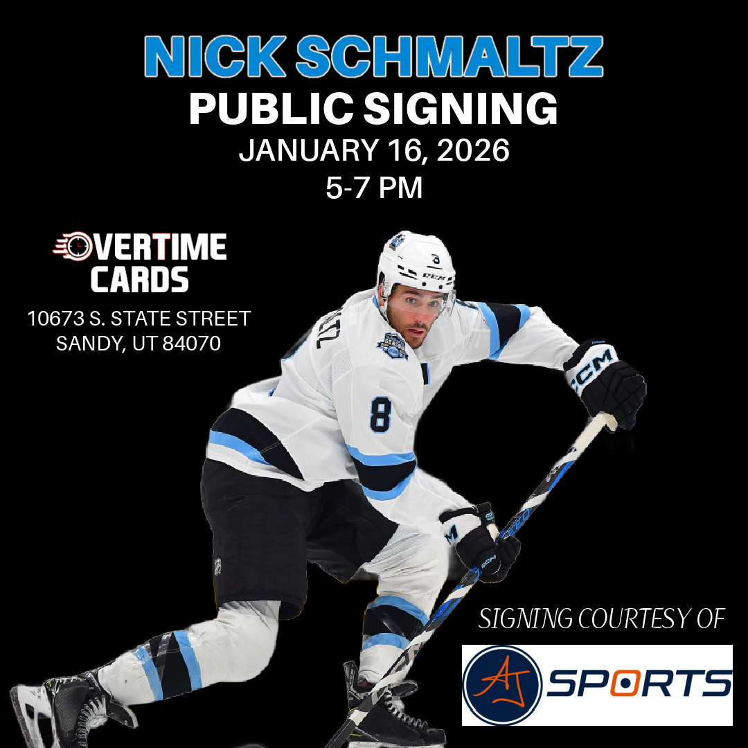 Nick Schmaltz --- 2 Regular Signed Items Ticket