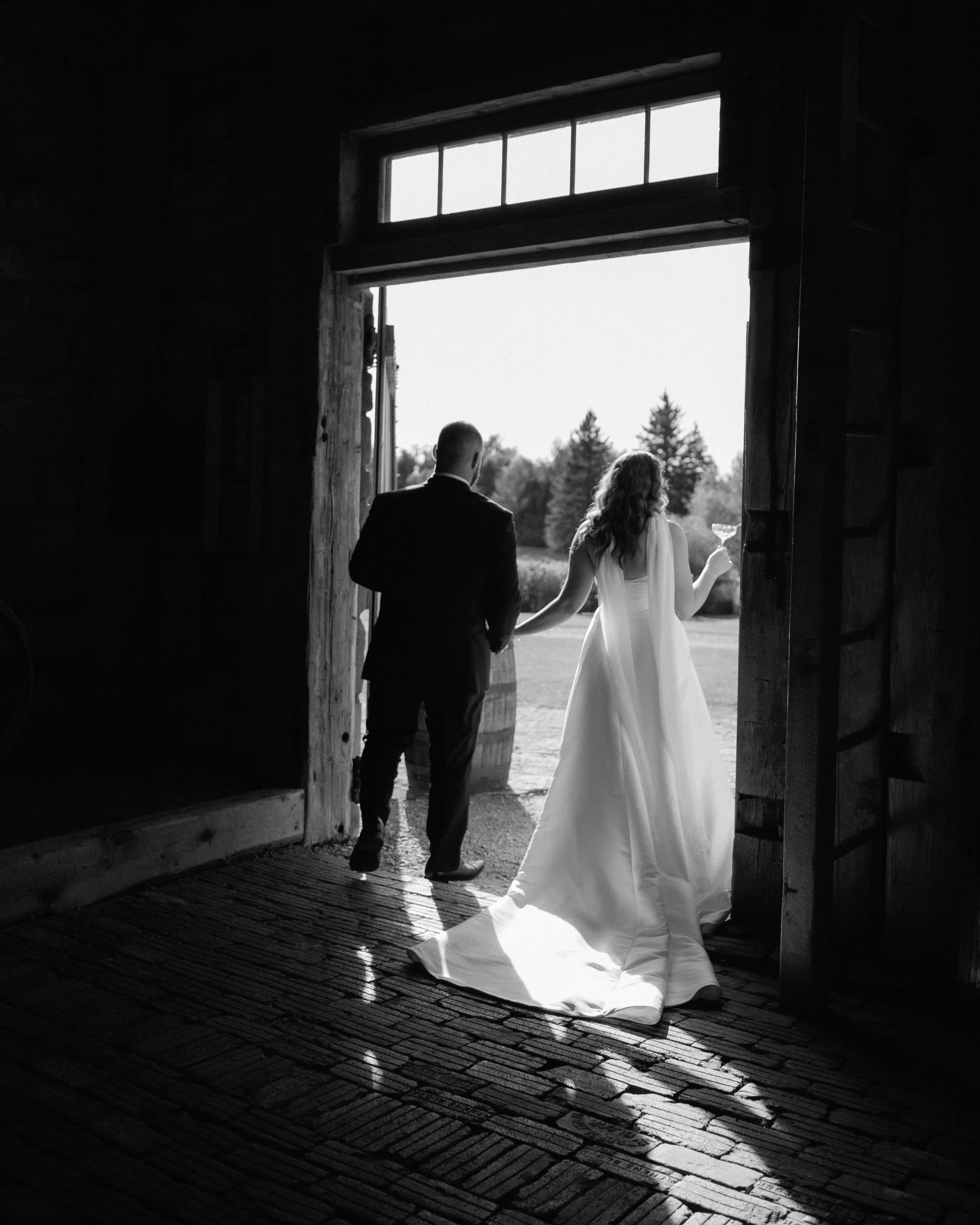 my number one piece of advice while creating a wedding day timeline? 

set aside 15 minutes to yourselves between the ceremony and reception. 

a quiet moment away from the crowd just to soak in that just married feeling alone - with most of my coupl