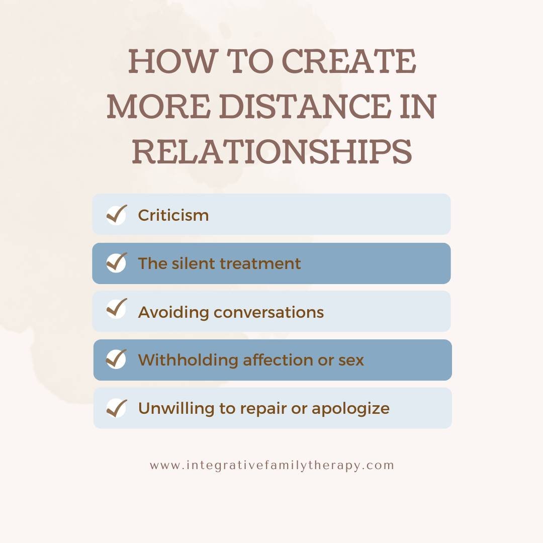 Humans behave in baffling ways!

People tell me that they want more closeness with their partner, or a better relationship with their teen, yet they engage in behaviors that create more disconnection. Such as, 

-Being highly critical
-Giving the sil