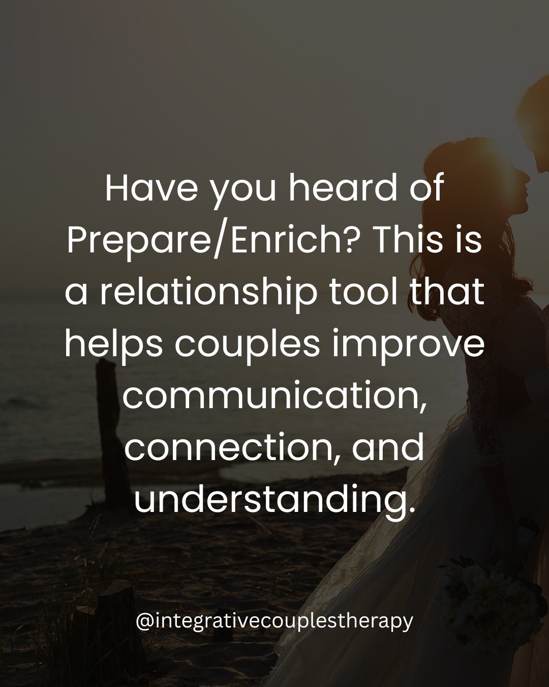 Planning a wedding is such an exciting time, but it can also bring up a lot, and some couples can become so focused on their wedding, that they lose sight of their relationship. 

One resource I love for engaged couples is Prepare/Enrich. This is a s