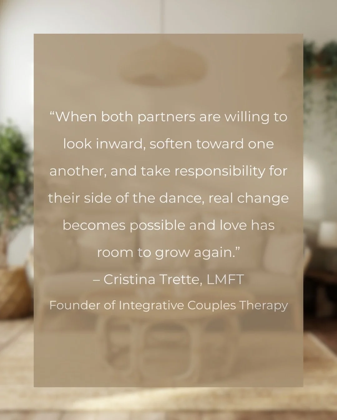 Some words of wisdom from our founder, @cristinatrette. Scan the QR code to read more. 

#encinitas #therapy #couples #sandiego