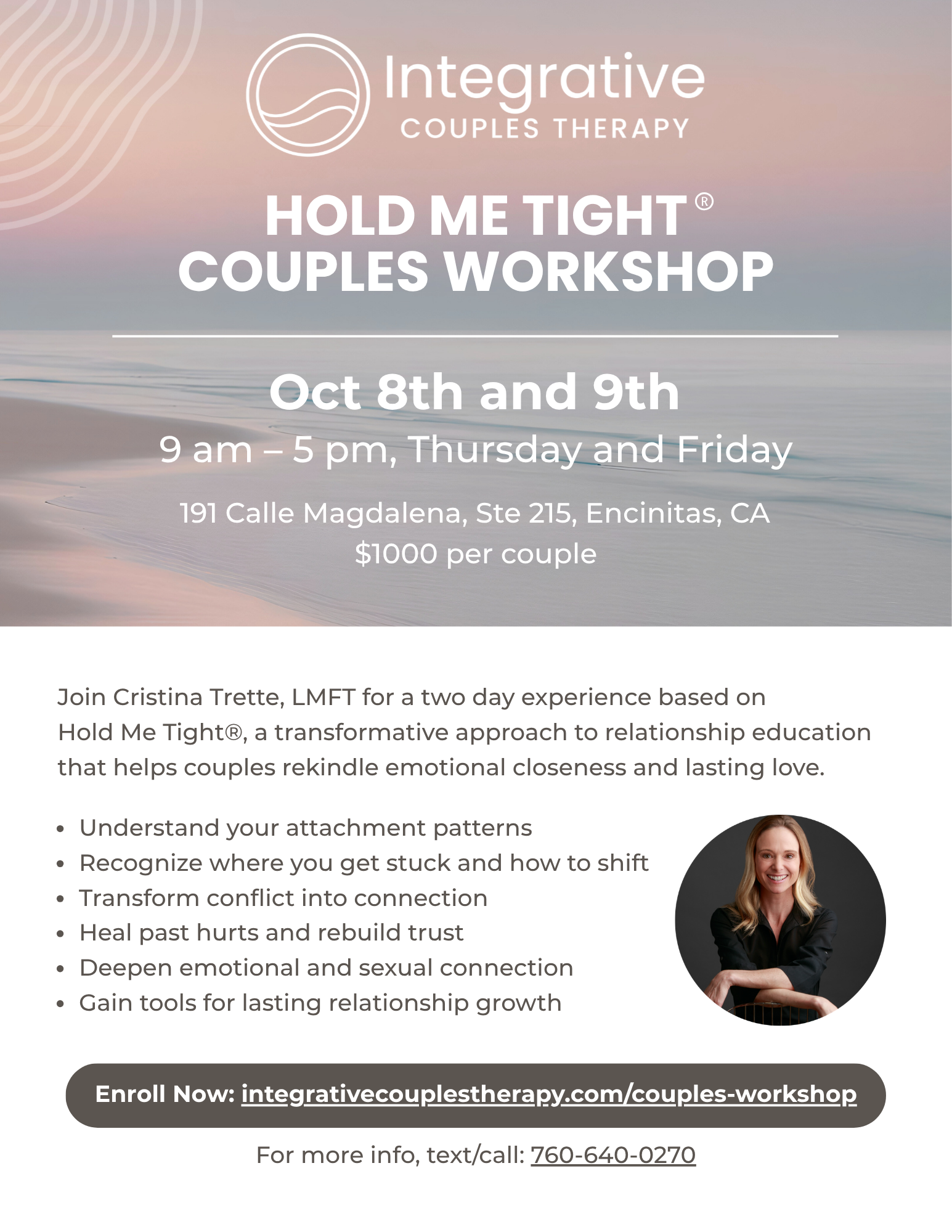 Hold me Tight® Couples Workshop