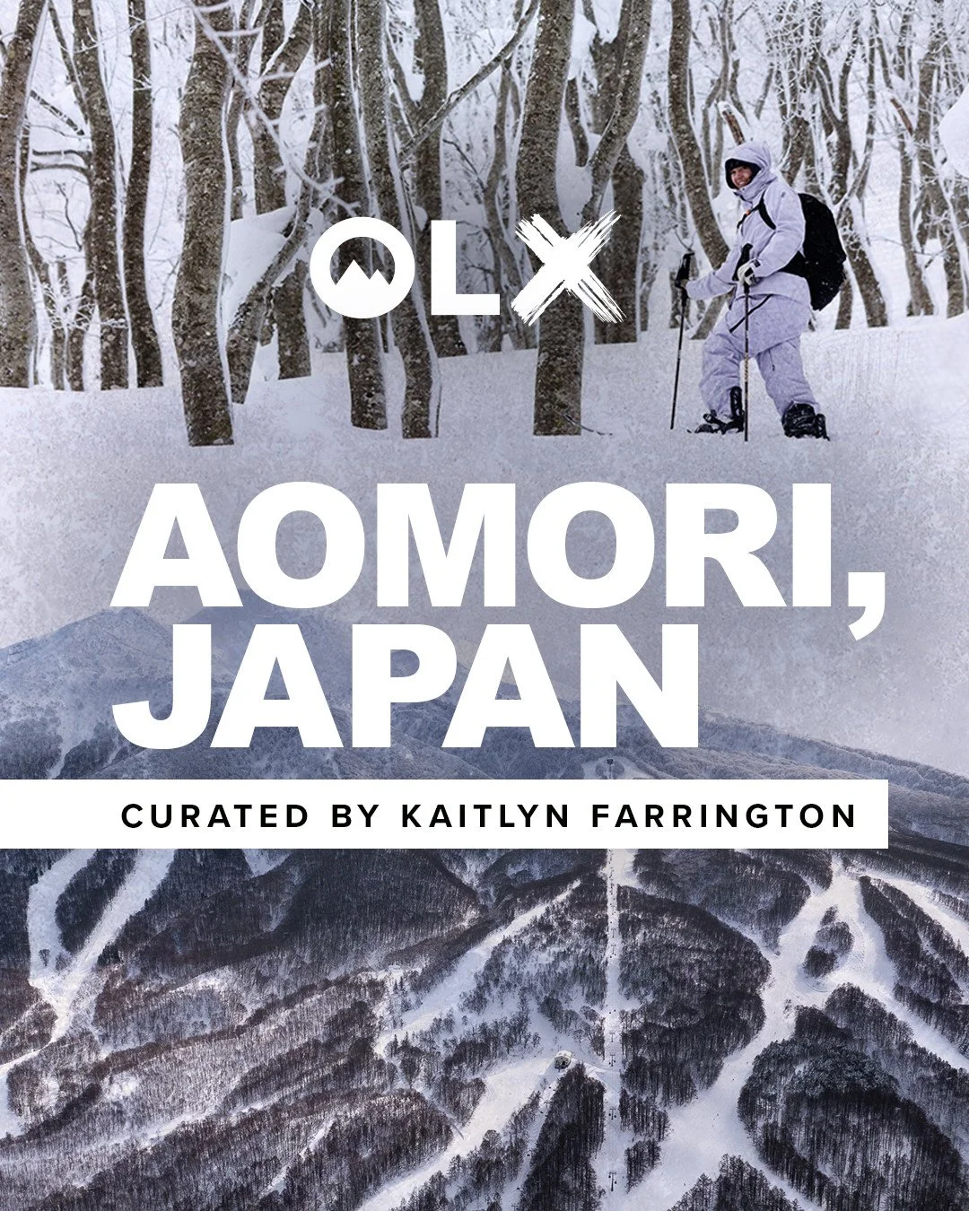 Join OLX and Olympic gold medalist Kaitlyn Farrington for an unforgettable week in Aomori, Japan — where deep snow, epic terrain, and local culture collide 🏂️🔥
Head to Japan on this once-in-a-lifetime Outside Life Experience 🎿 Trip packag