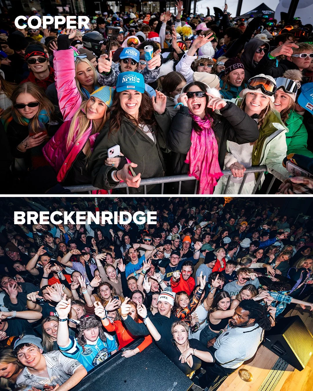 Copper &amp; Breckenridge drop the ropes tomorrow 🔥 Two of our favorite spots kicking off the season &mdash; who&rsquo;s ready for an awesome season of apr&egrave;s, powder, and good vibes 🎿🤙⁠
⁠
#openingday #opening #copper #breck #breckenridge #s