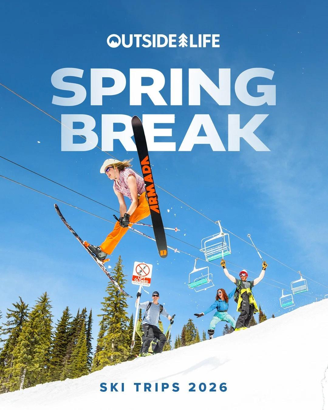 Outside Life's Spring Break Trip Packages are ON SALE NOW 🏔️☀️⁠
⁠
Trade the sand for snow and the poolside for powder this spring ⛷️ Plan your dream trip today or become an Outside Life Rep at your school!⁠
⁠
Head to the link in our bio to travel wi