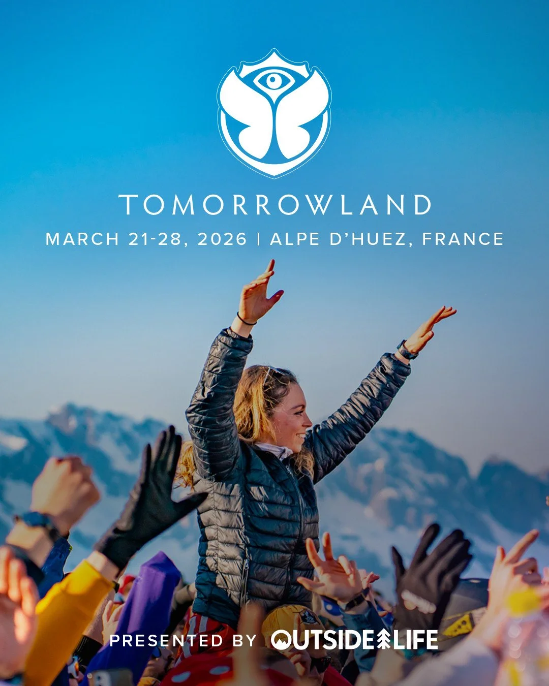 Packages are ON SALE NOW for Tomorrowland Winter in Alpe d&rsquo;Huez, France 🇫🇷❄️⁠
⁠
Join Outside Life at the world&rsquo;s most iconic winter ski &amp; music festival where legendary DJs, unreal alpine views, and the ultimate party meet on the sl